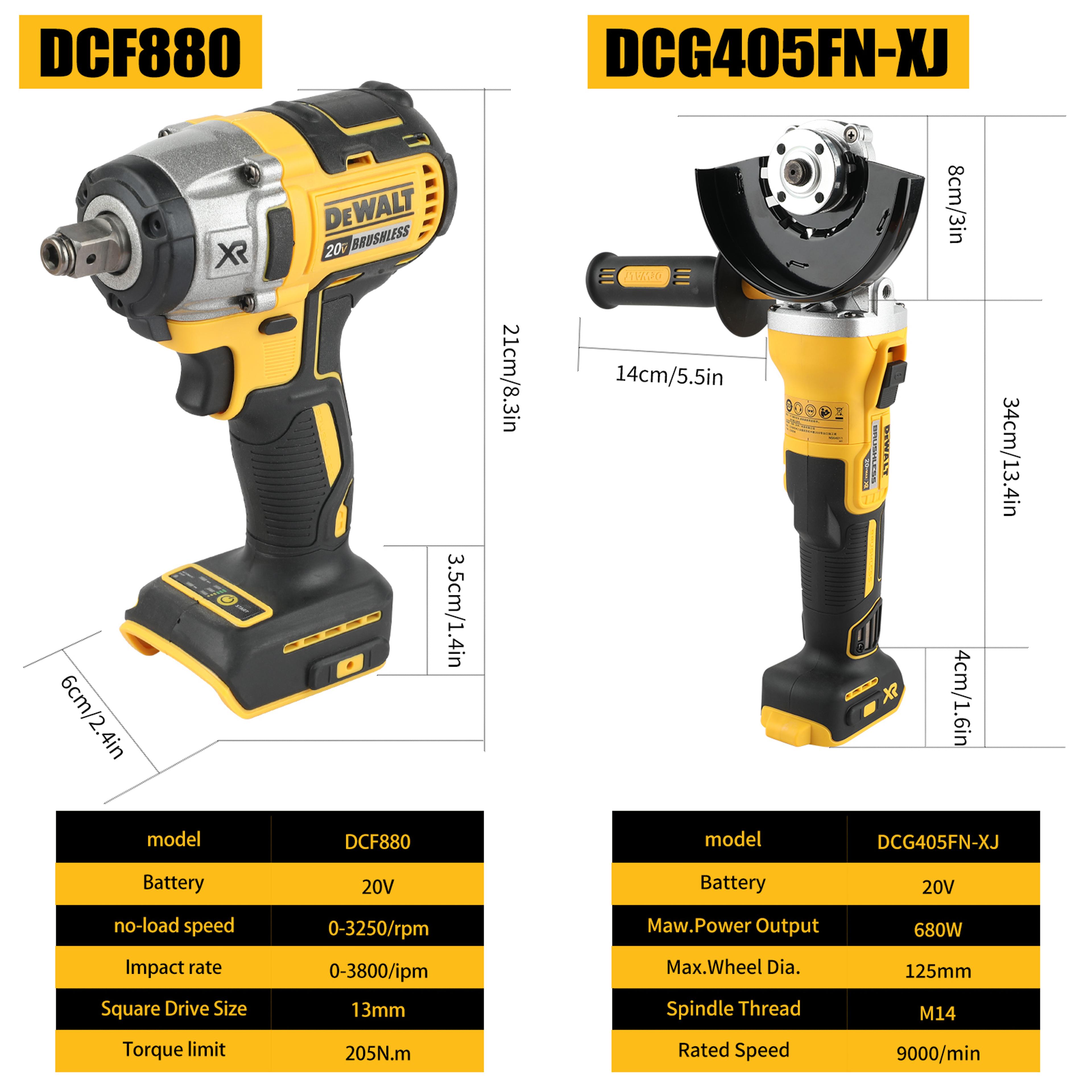 DeWalt DCF405FN DCF880 Brushless Cordless Power Tool Combo Kit 1