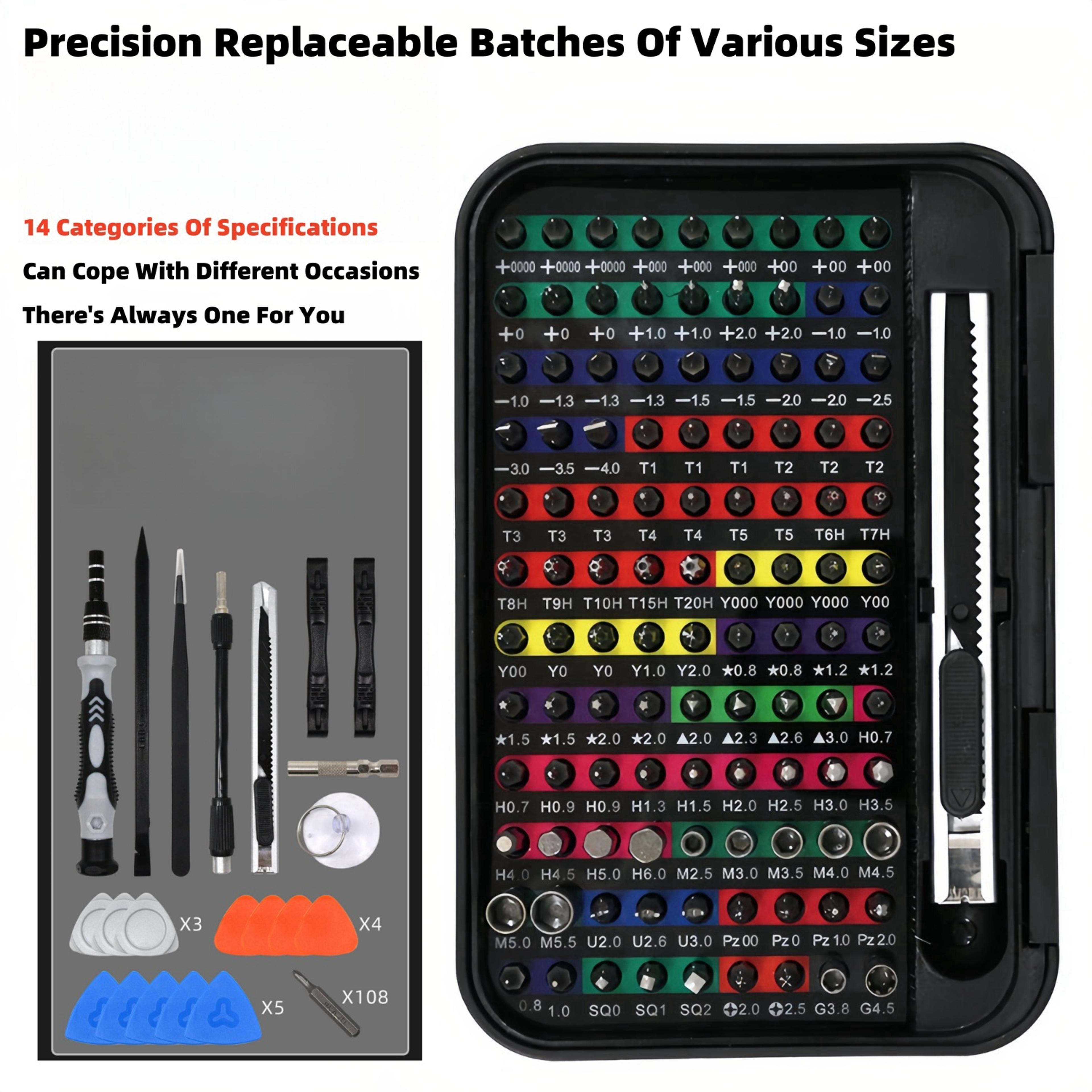 132 In 1 Precision Screwdriver Set Magnetic Electronics Repair Tool Kit 4