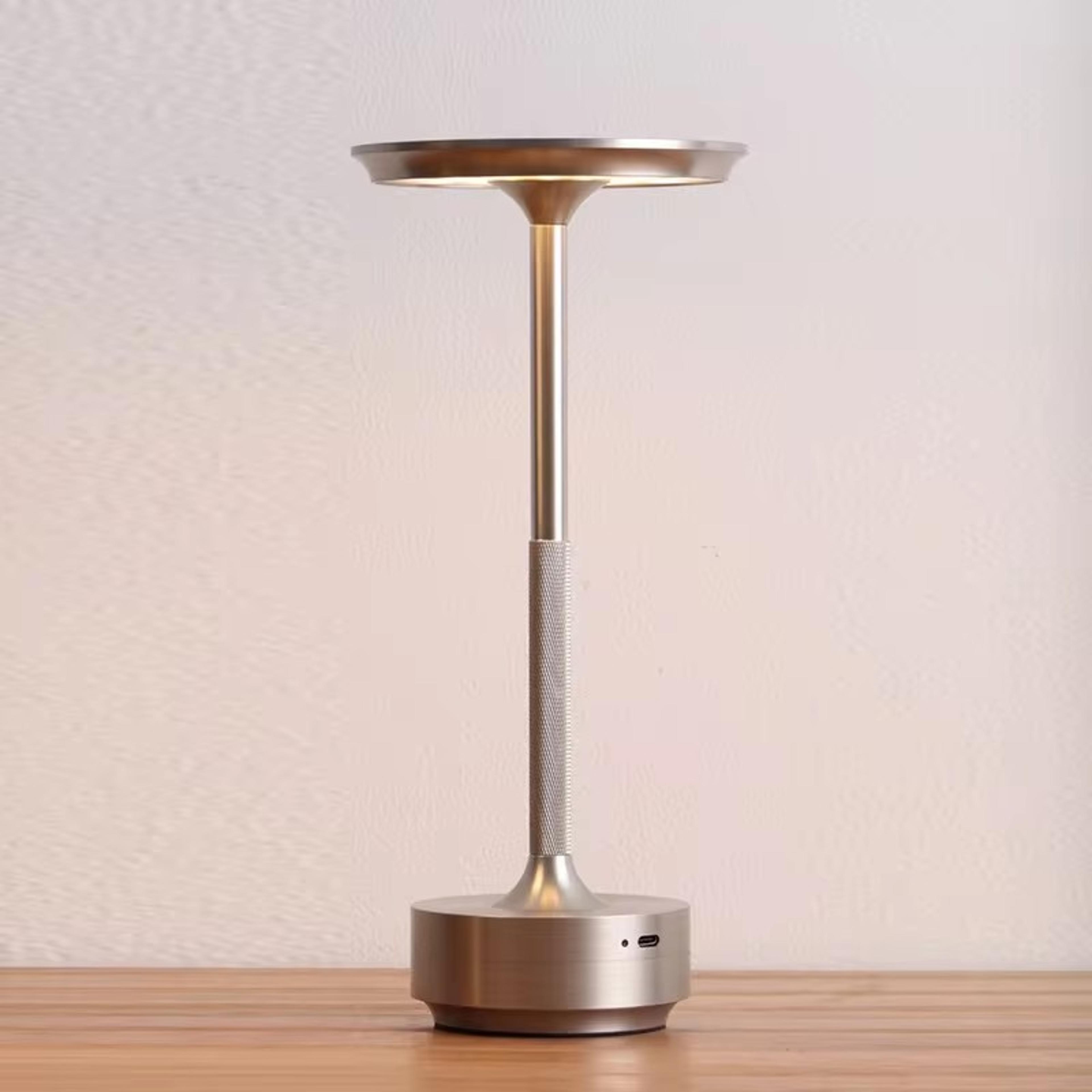 Rechargeable Cordless LED Table Lamp Touch Control 3 Color Portable Restaurant Lamp 7