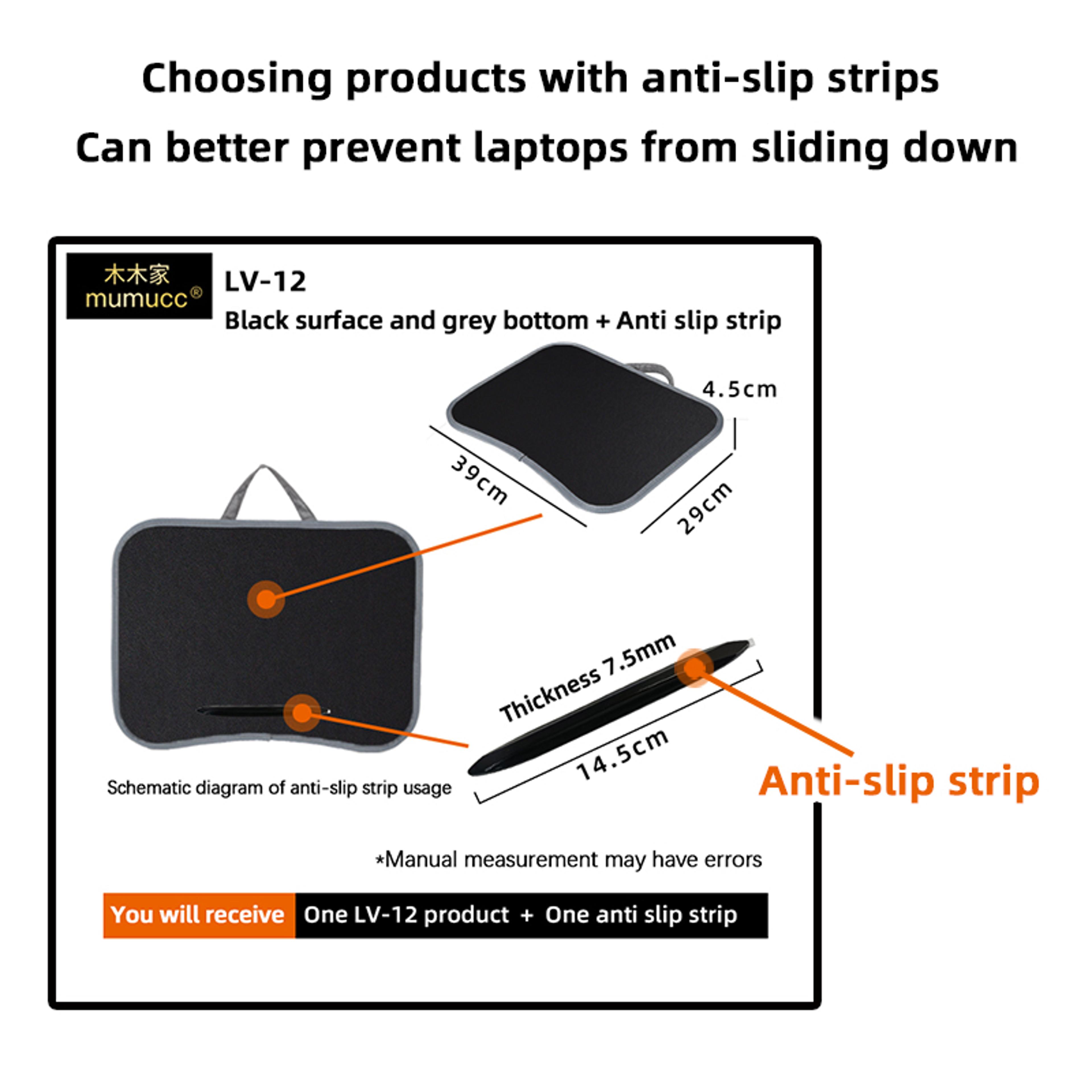 Portable Cushioned Laptop Lap Desk With Hard Mouse Pad And Wood Tray 4