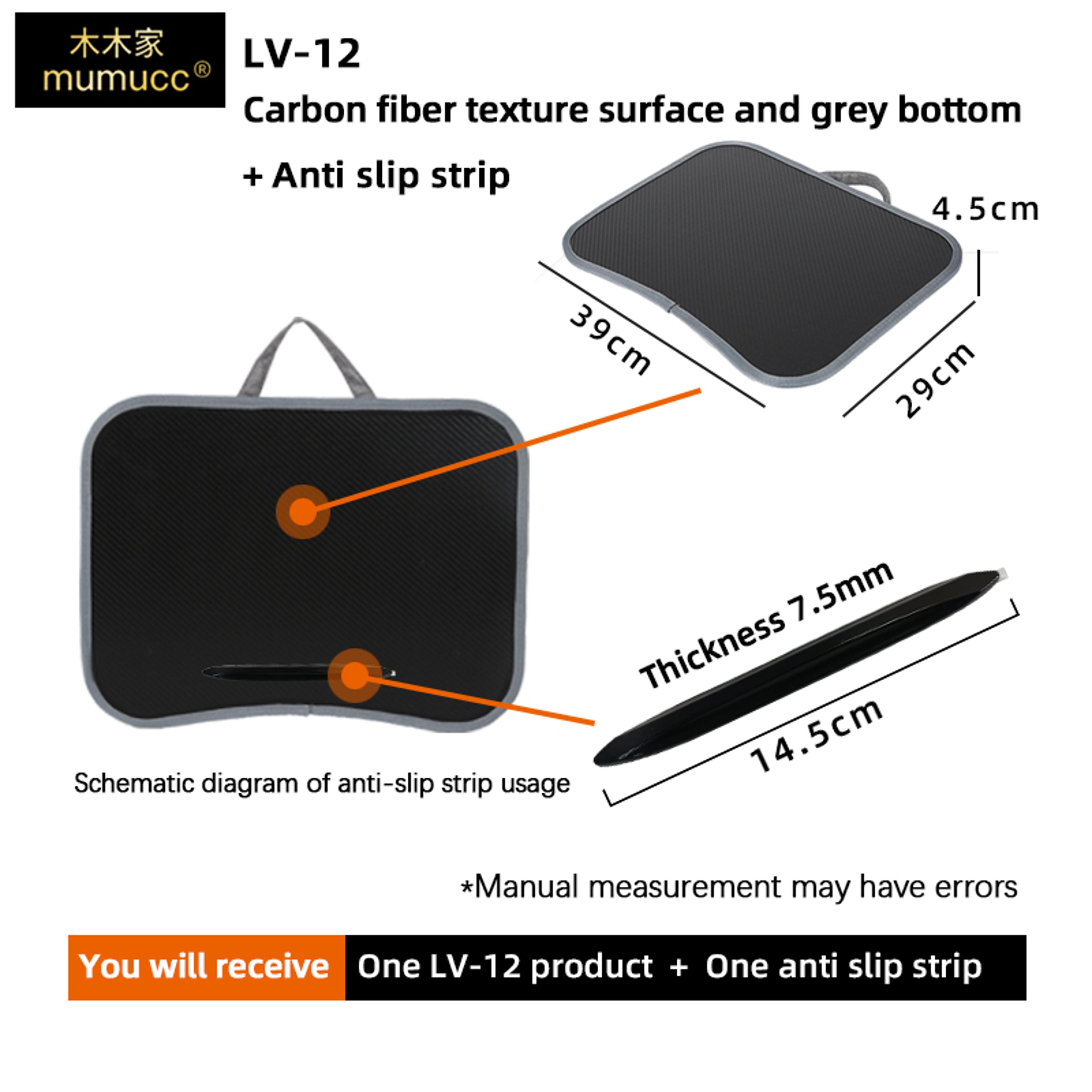 Portable Cushioned Laptop Lap Desk With Hard Mouse Pad And Wood Tray 10
