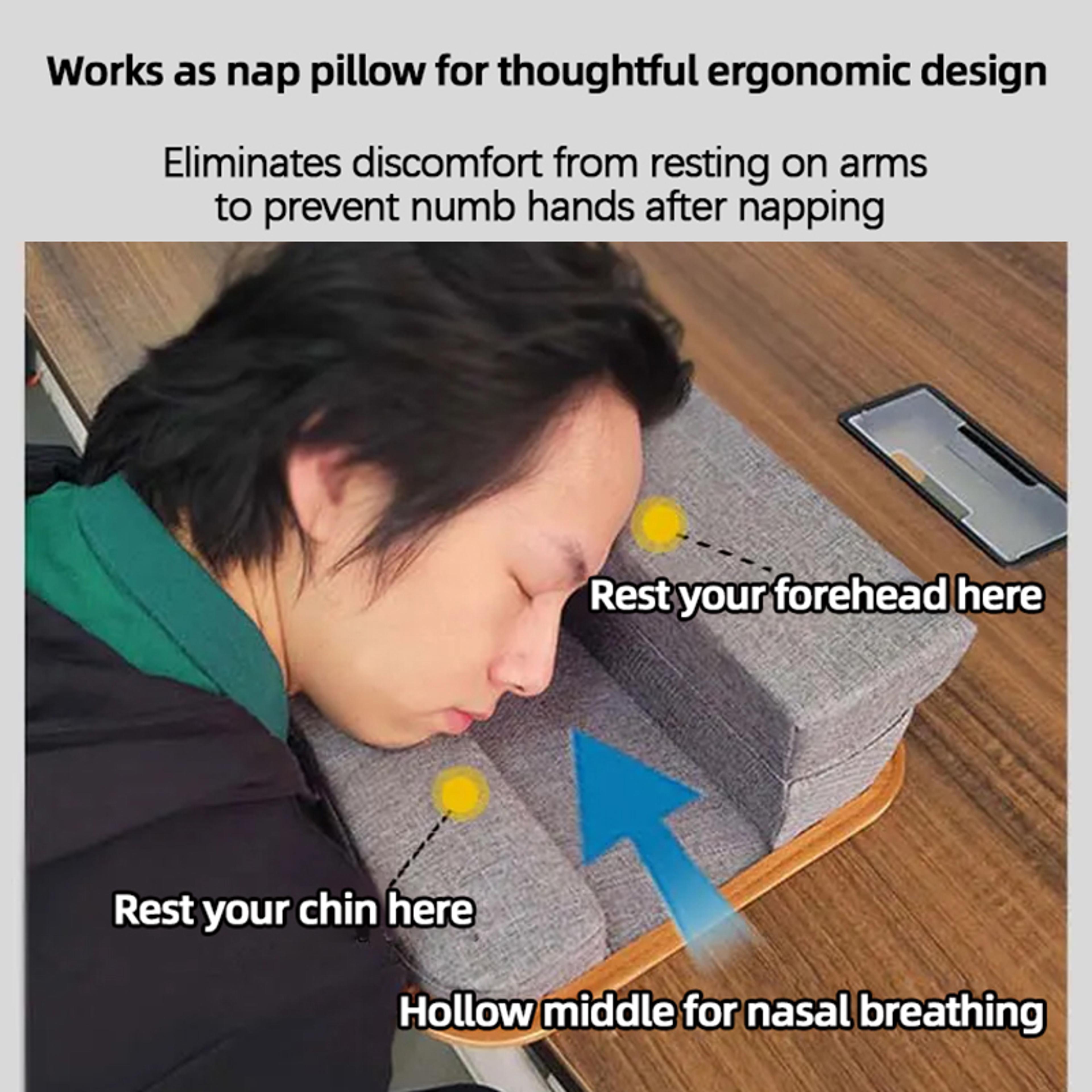 Adjustable Laptop Lap Desk With Cushion Tablet Phone Slot And Nap Pillow 3