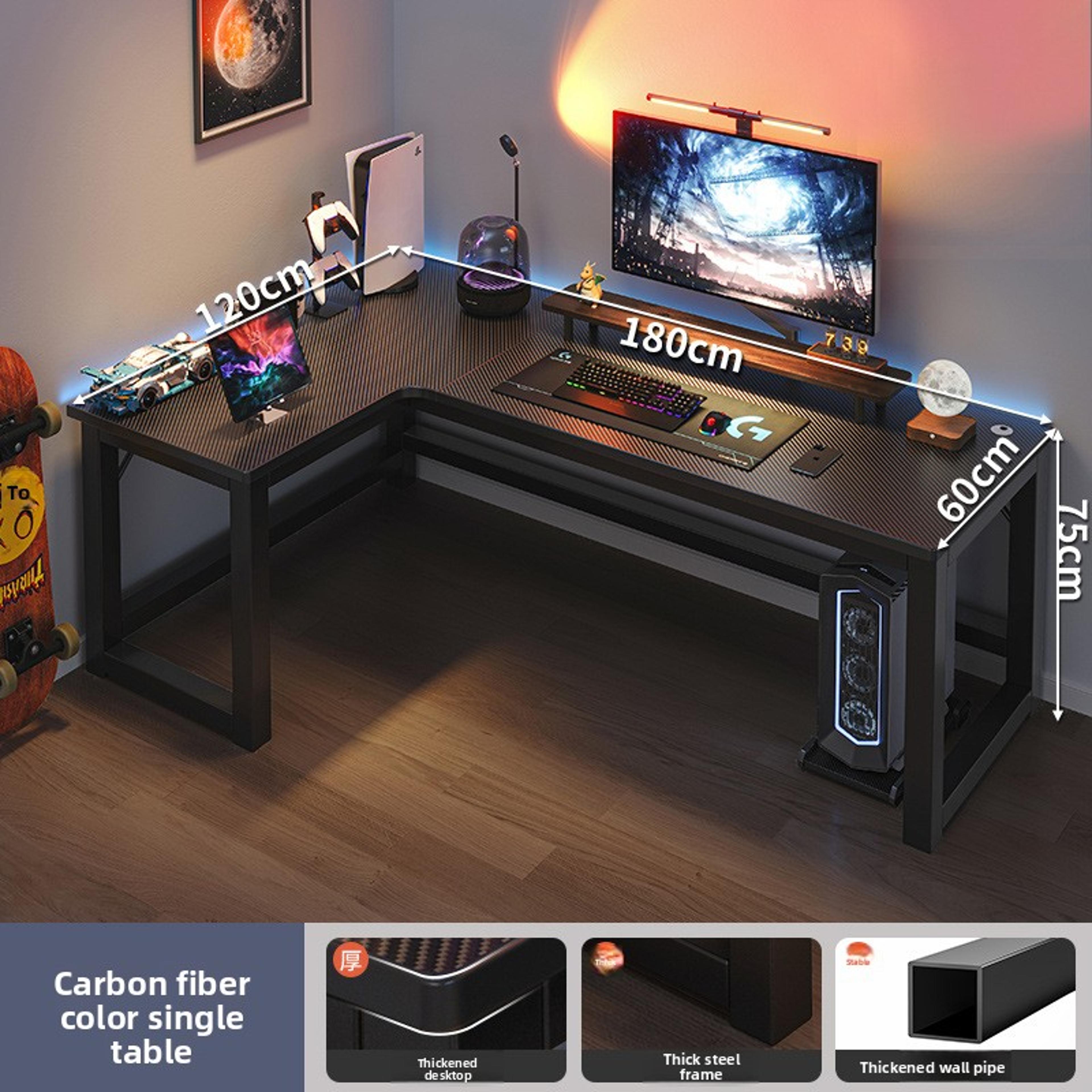 L Shaped Computer Desk Corner Gaming Desk For Home Office Study And Writing 6