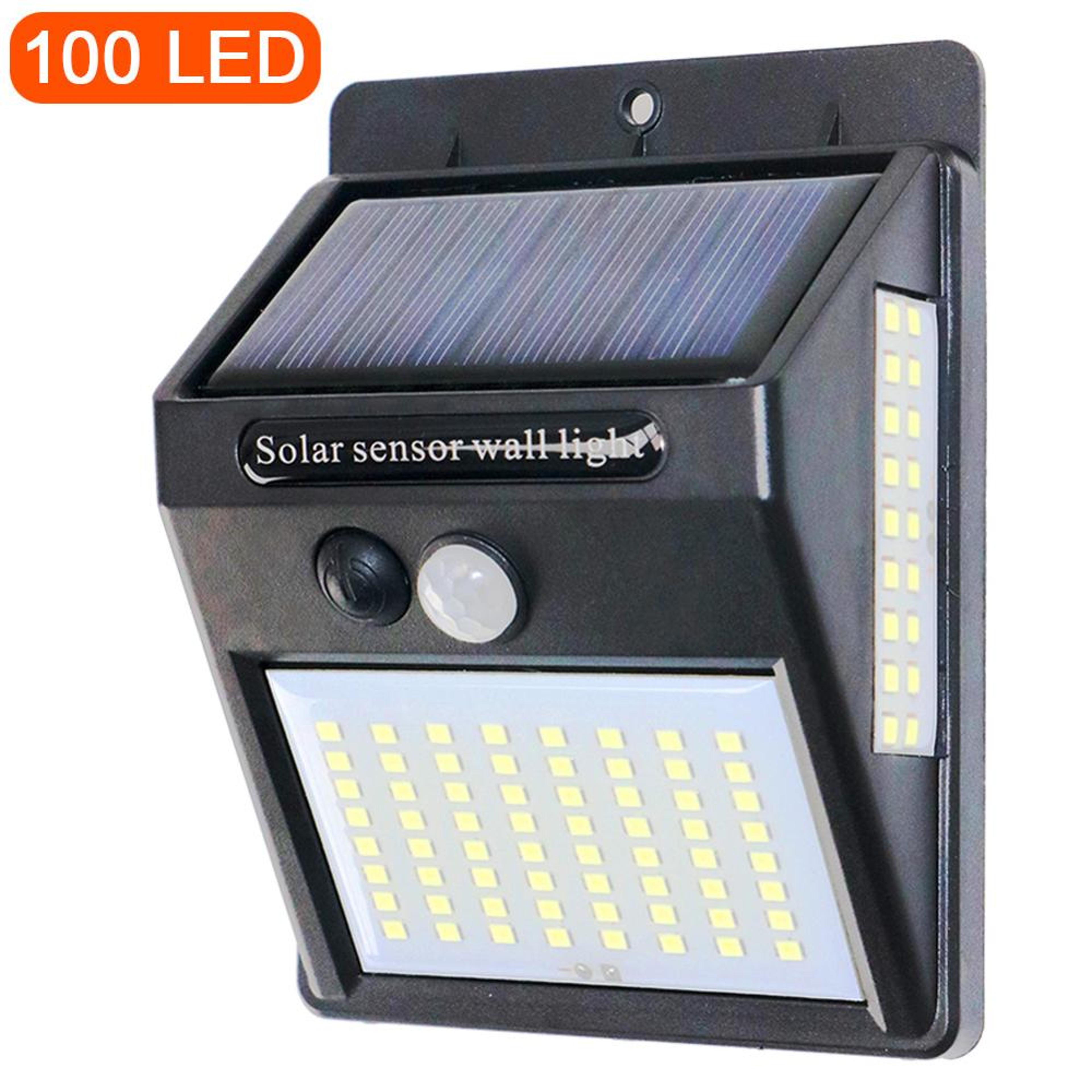 100 LED Solar Motion Sensor Light Waterproof Outdoor Solar Wall Light For Garden Security 1