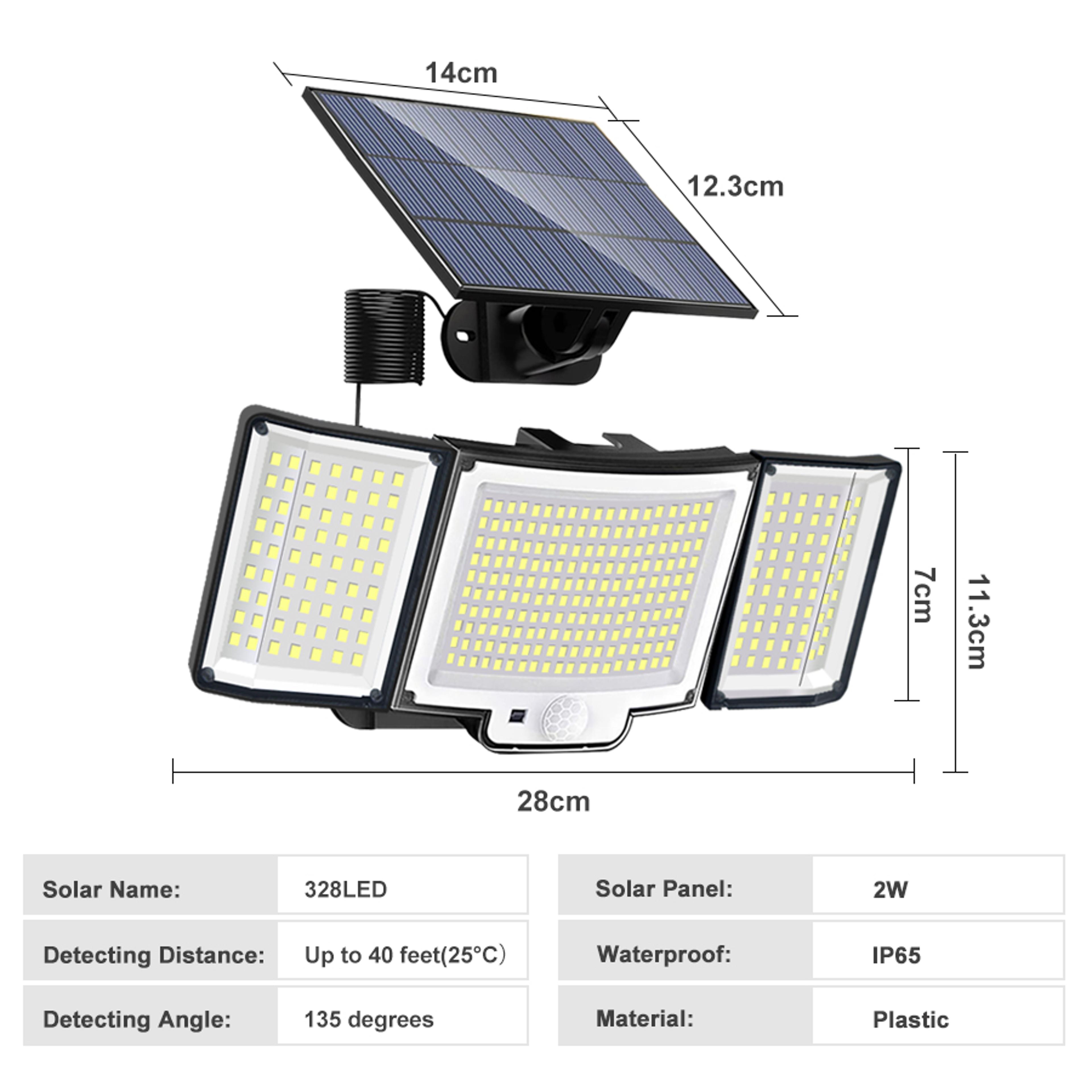 348 LED Solar Security Light Waterproof Outdoor Motion Sensor Spotlight For Garden Garage 2