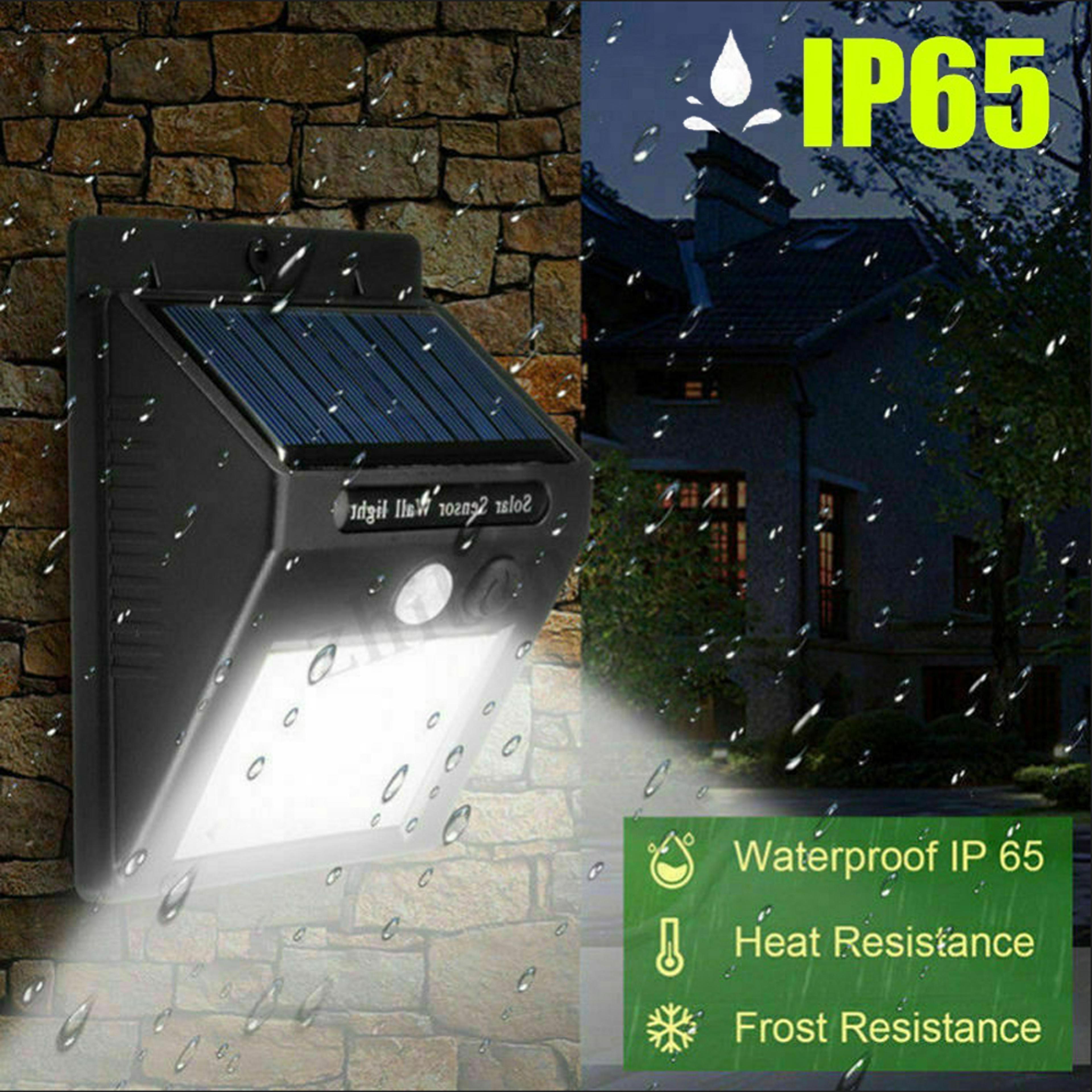 Solar Motion Sensor Wall Light Waterproof Outdoor Security Light For Garden And Pathway 1