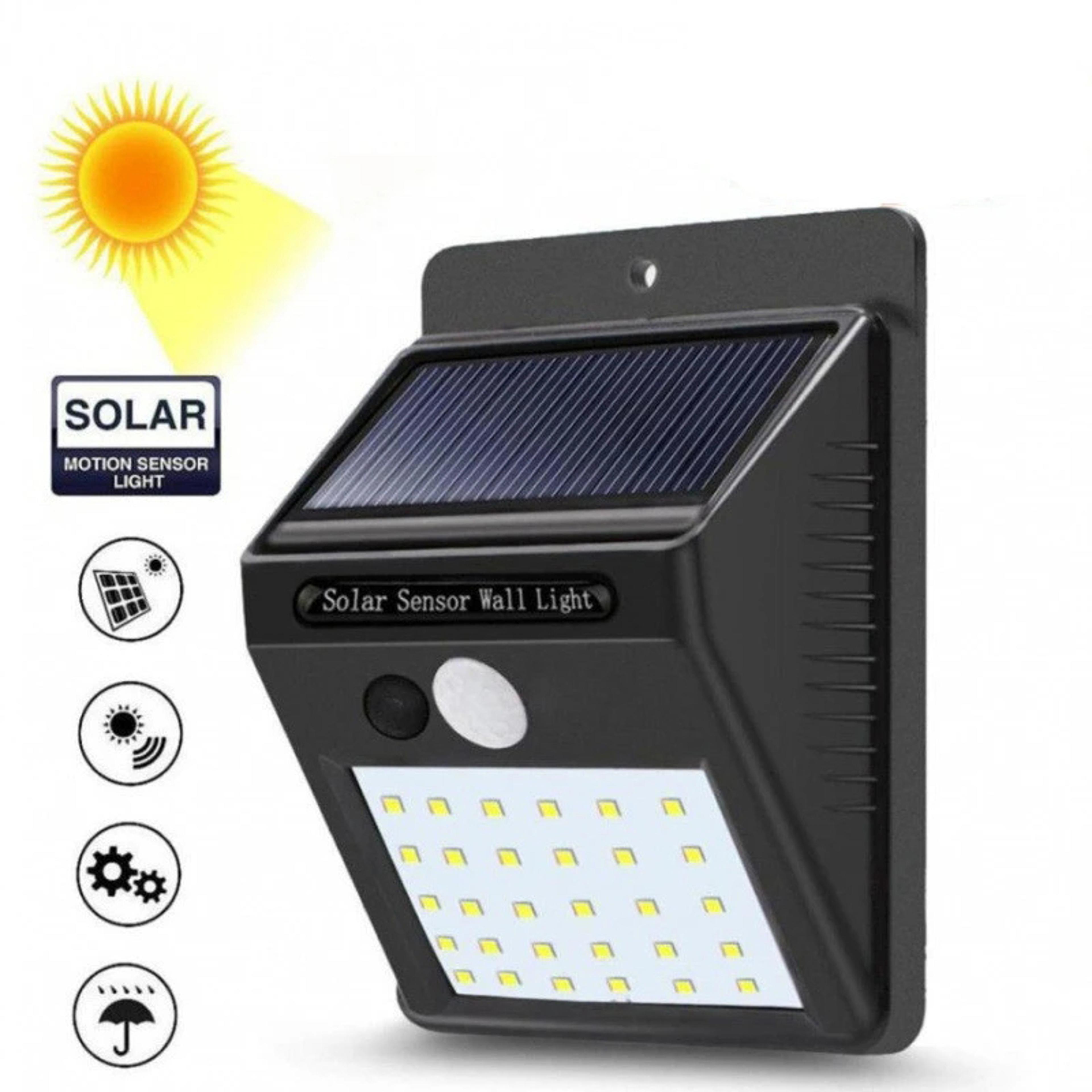 Solar Motion Sensor Wall Light Waterproof Outdoor Security Light For Garden And Pathway 0