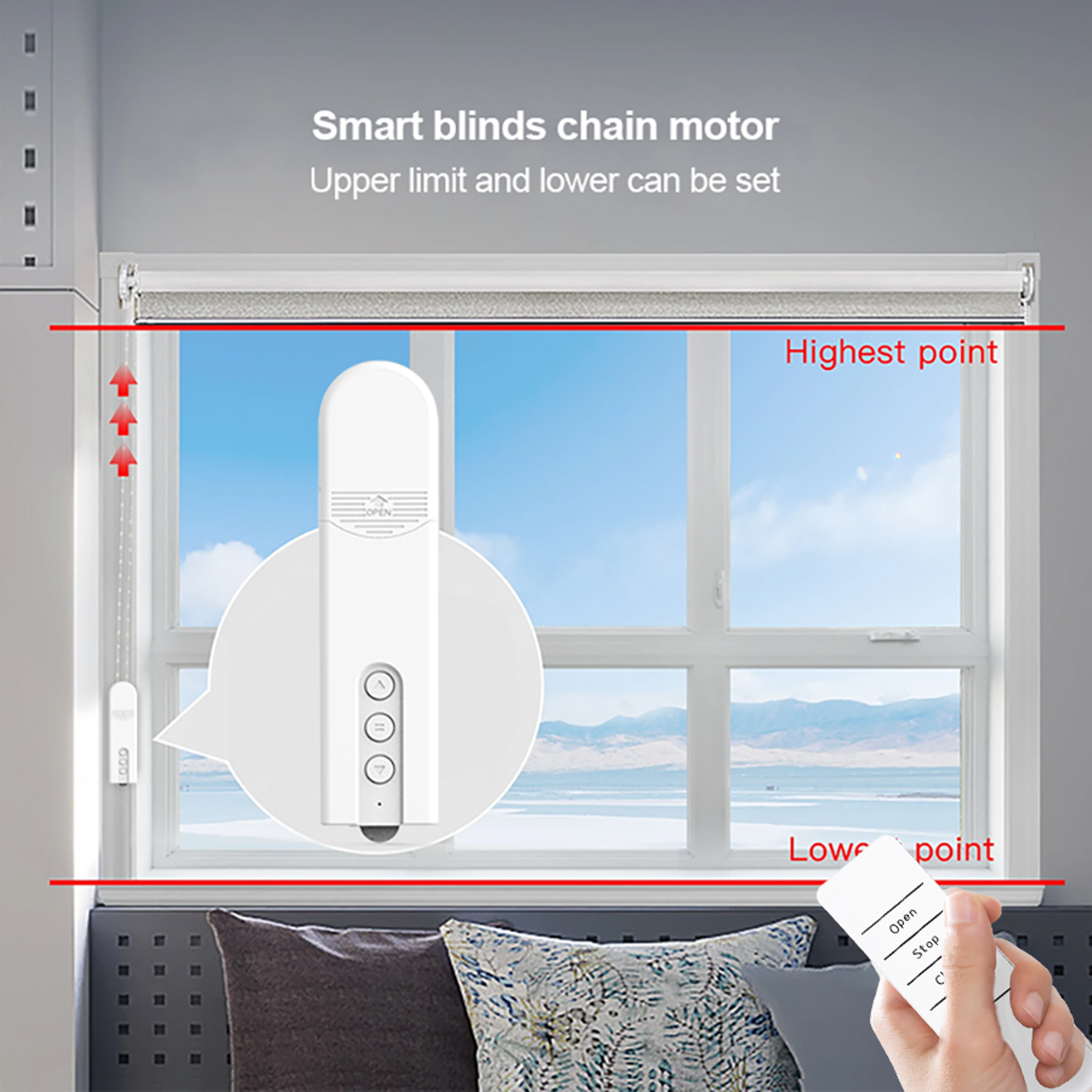 Smart Roller Blind Motor Bluetooth Electric Curtain Robot Automatic Shutter Opener 2