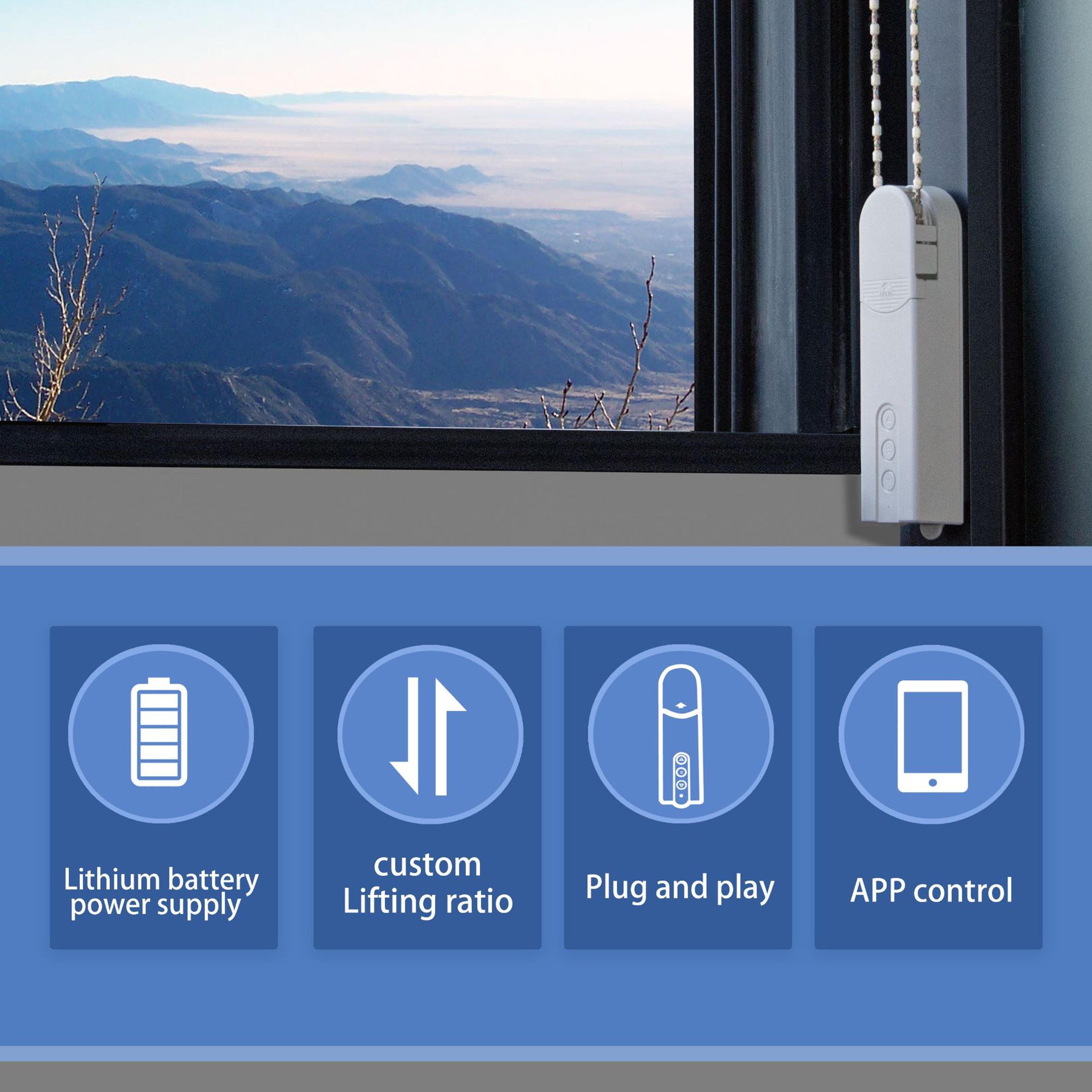 Smart Roller Blind Motor Bluetooth Electric Curtain Robot Automatic Shutter Opener 5