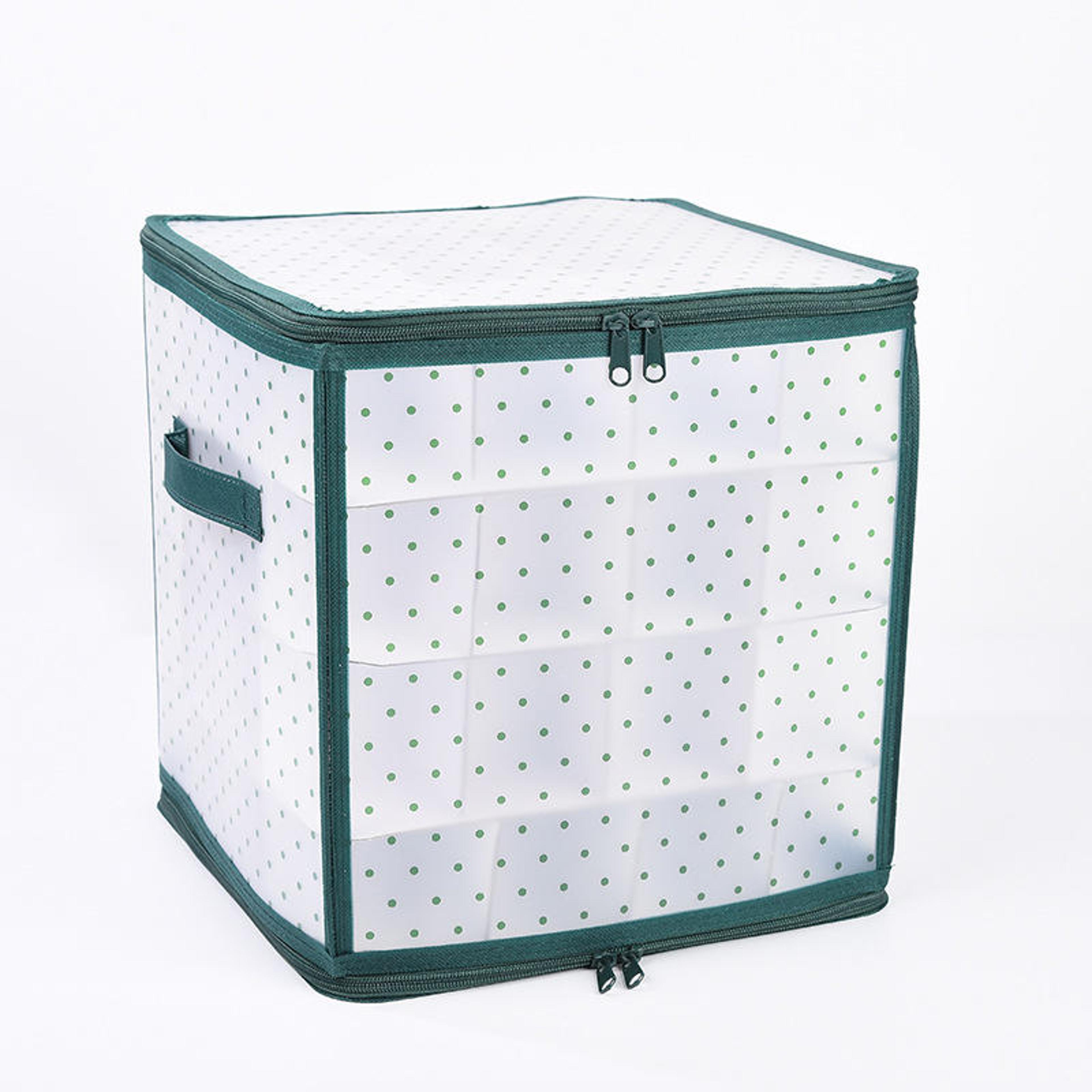 64 Grid Christmas Ornament Storage Box Collapsible Bauble Storage Organizer 6