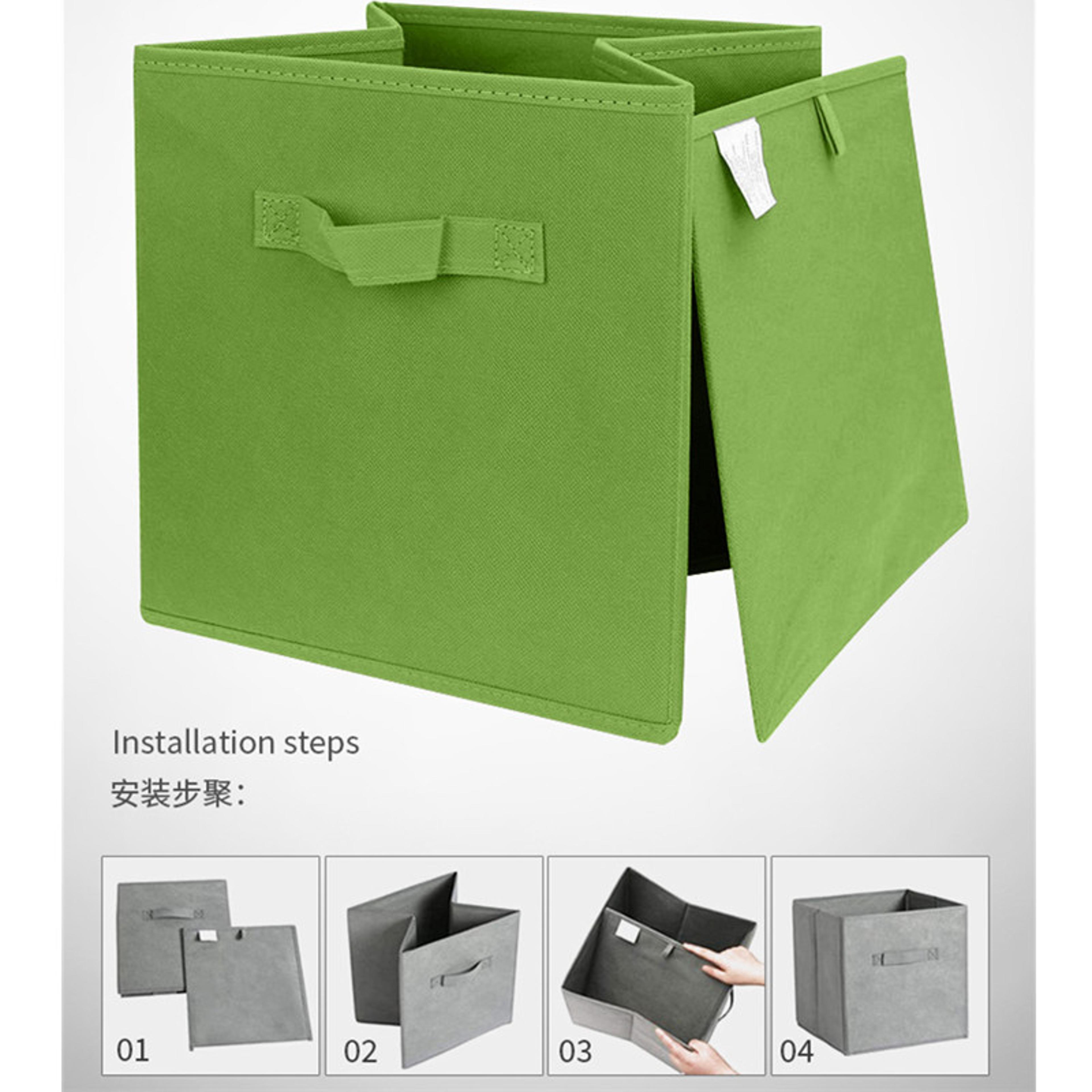 Foldable Fabric Storage Cube Closet Organizer Bin For Clothes Toys And Shelves 4