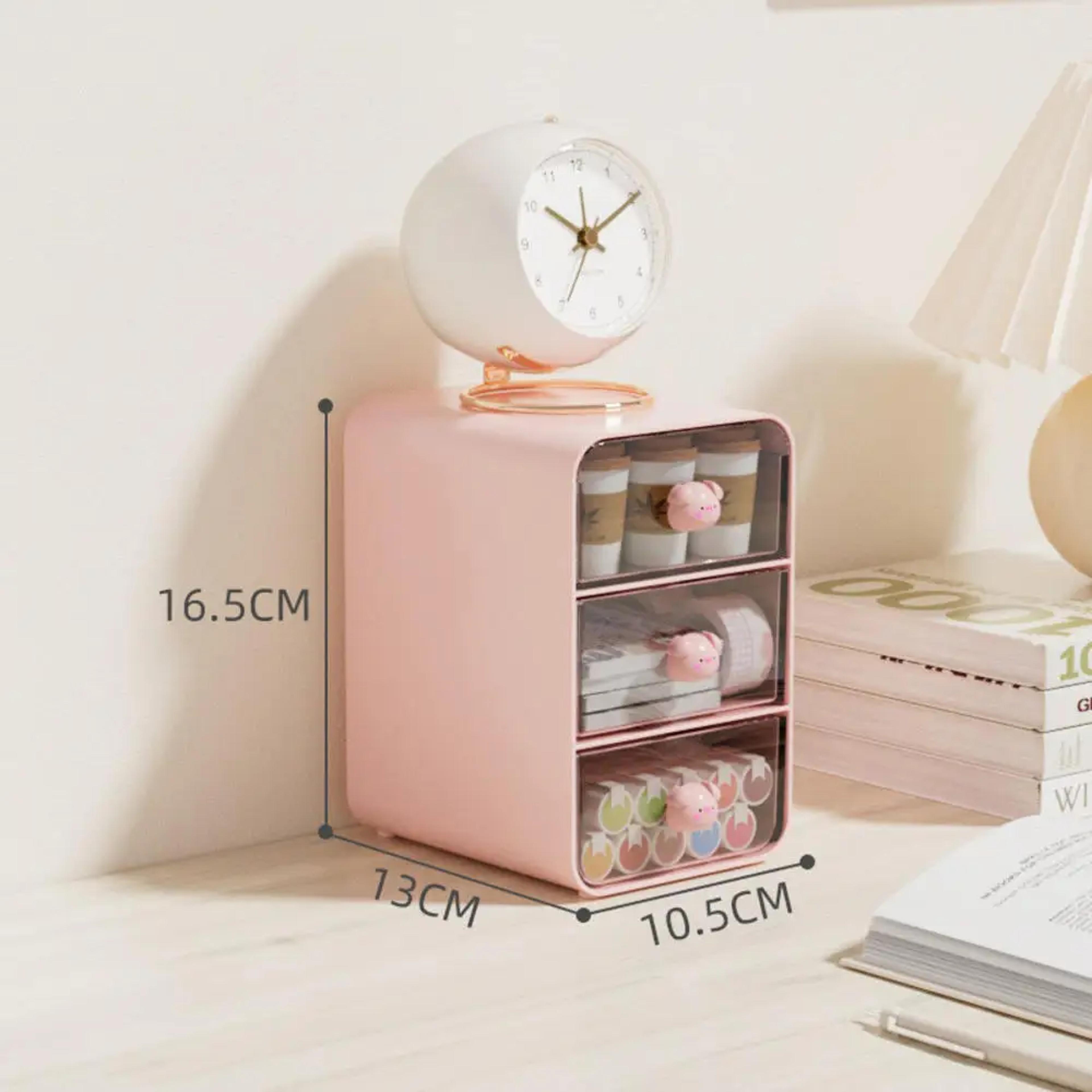 Clear Desktop Storage Box Desk Organizer For Stationery Cosmetics And Accessories 6