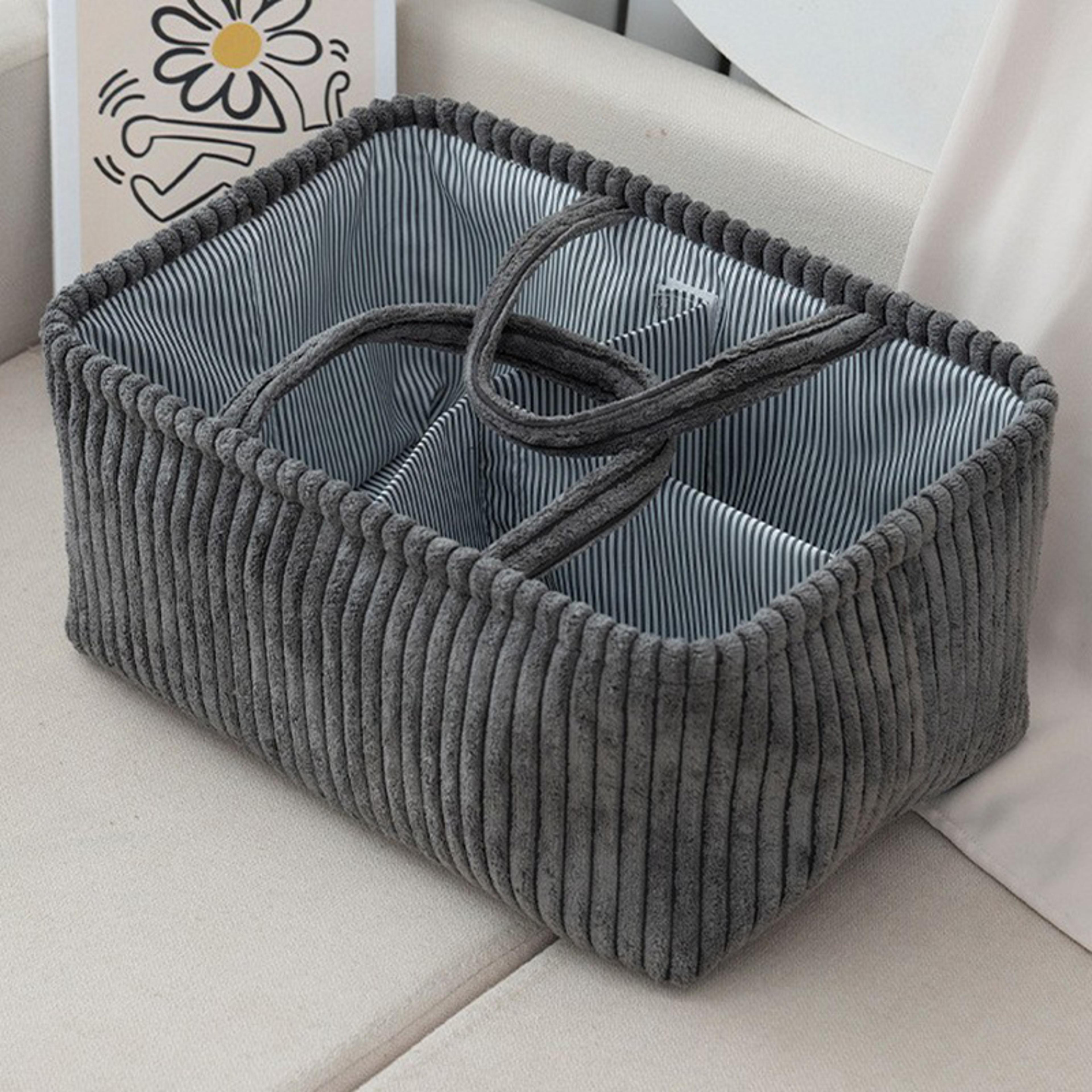 Large Bohemian Storage Basket Multi Compartment Baby Clothes And Toy Organizer 4