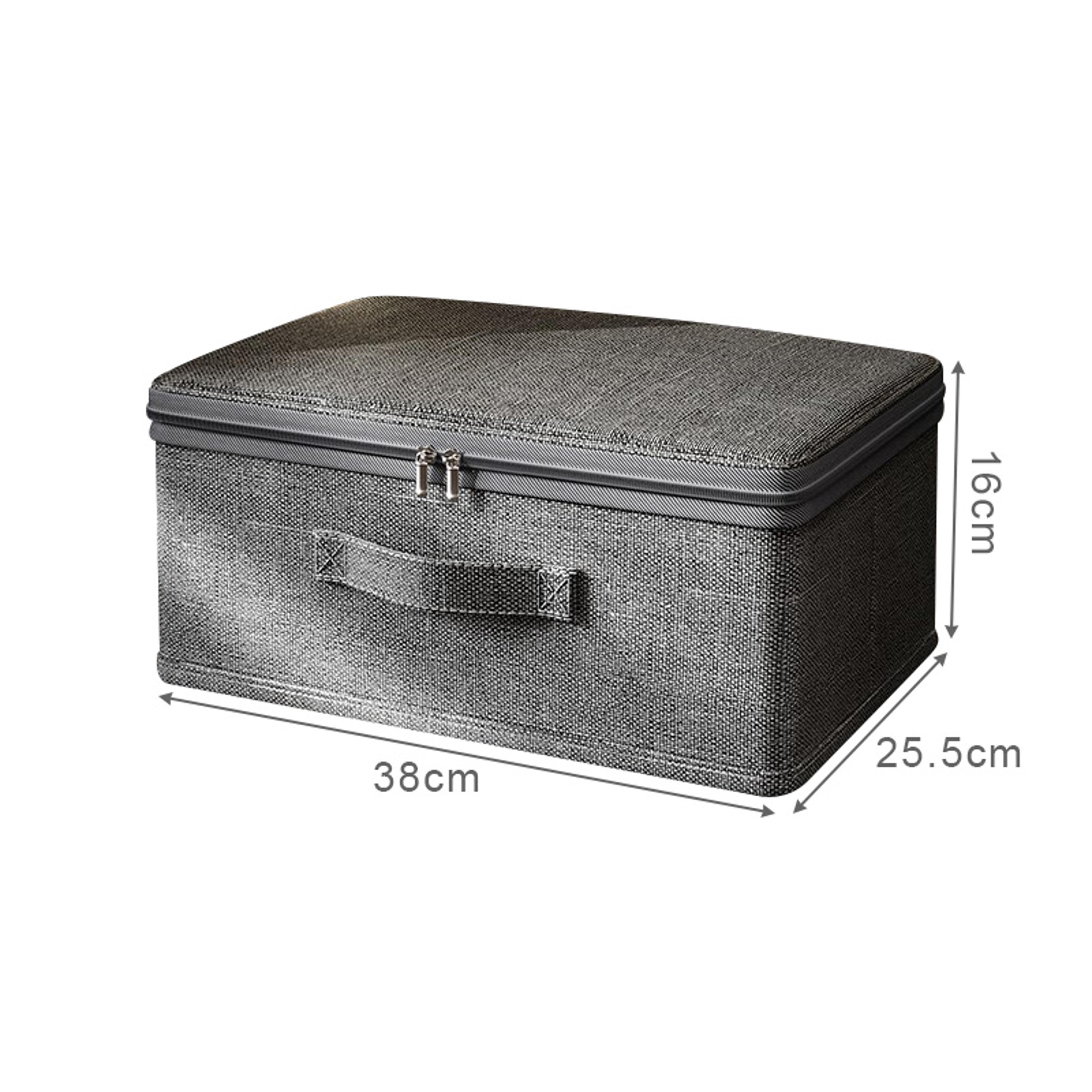 Large Capacity Foldable Clothes Storage Box Zipper Wardrobe Organizer 8