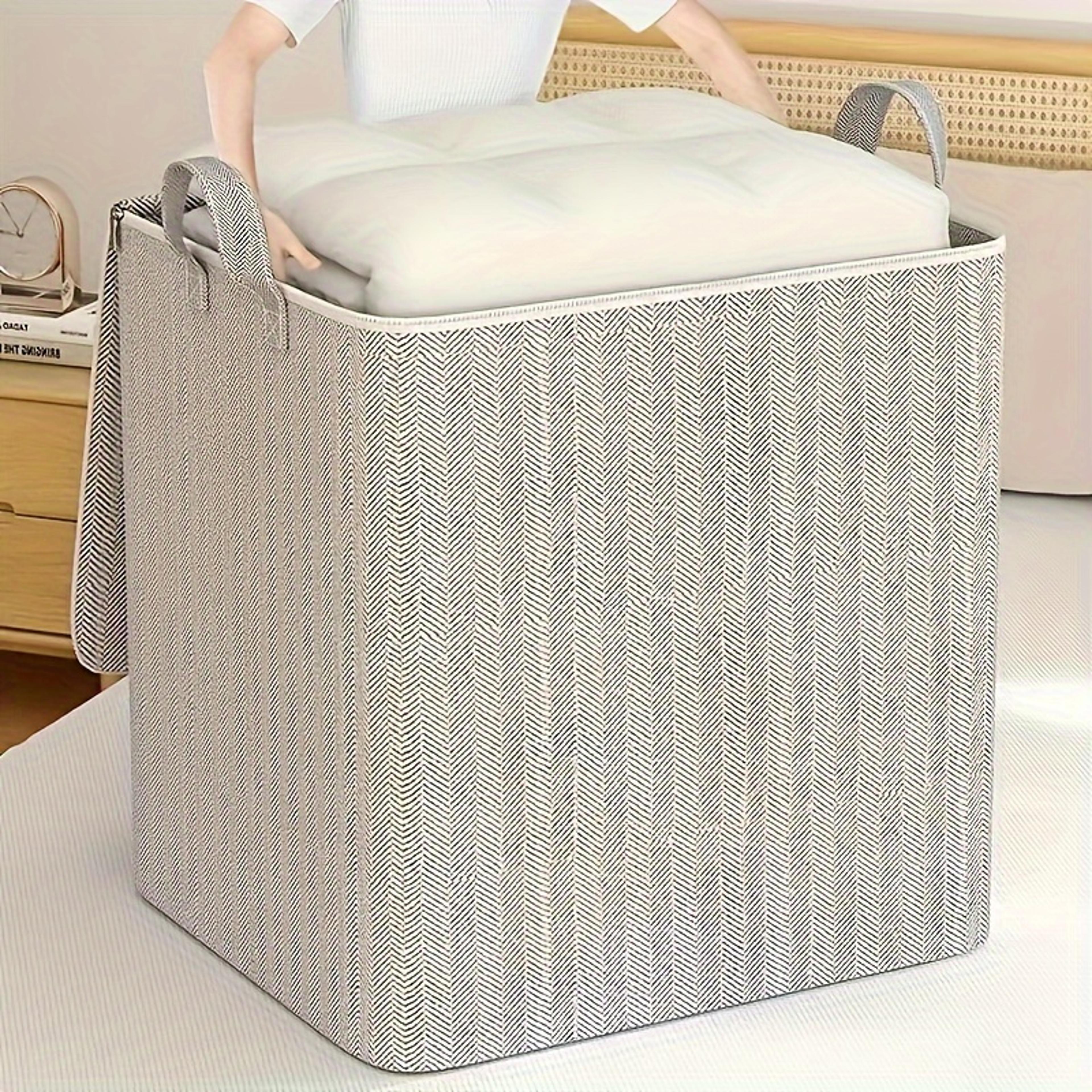 Extra Large Storage Box With Lid Space Saving Clothes And Bedding Organizer 5
