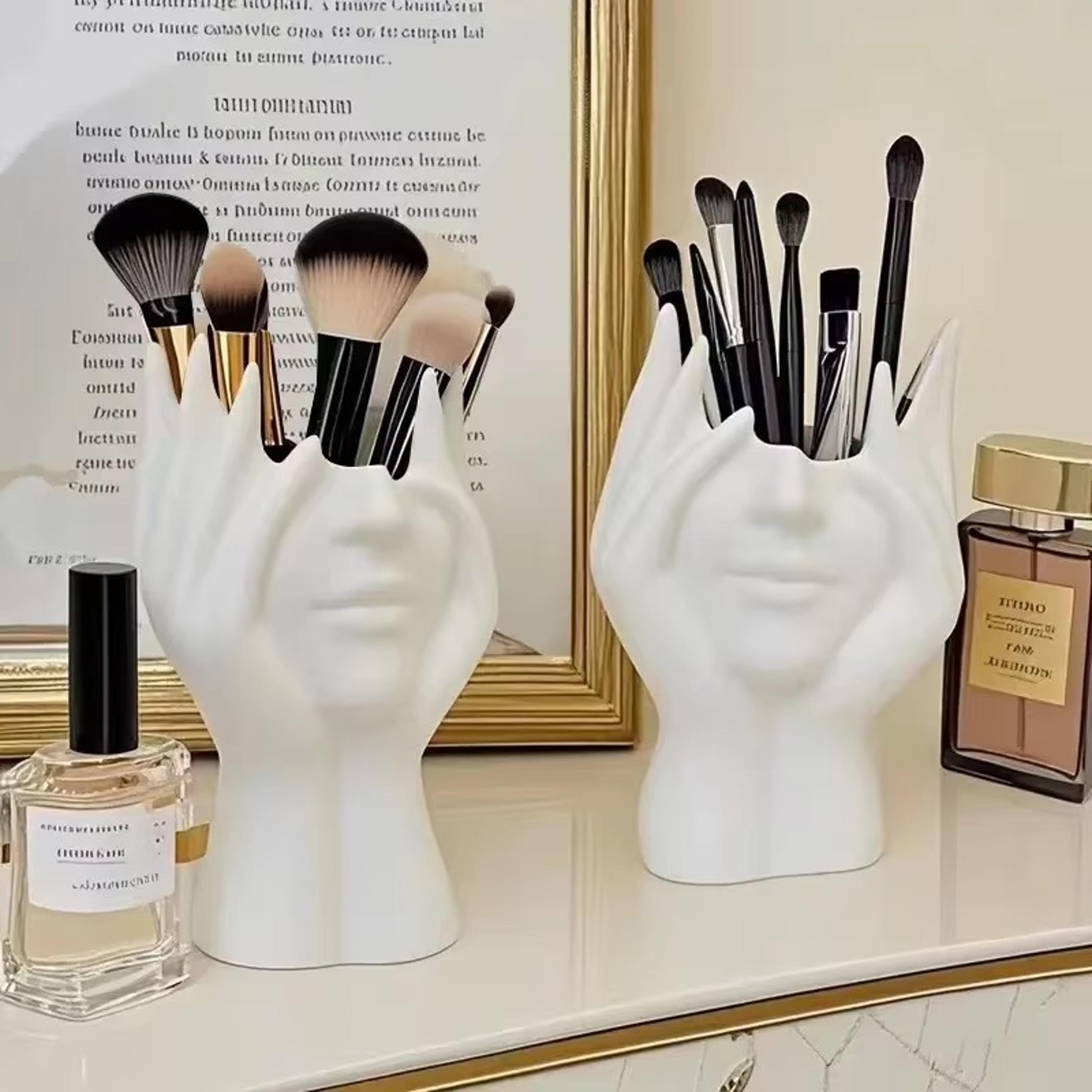 Creative Human Body Pen Holder Makeup Brush Holder Artistic Desktop Organizer 5