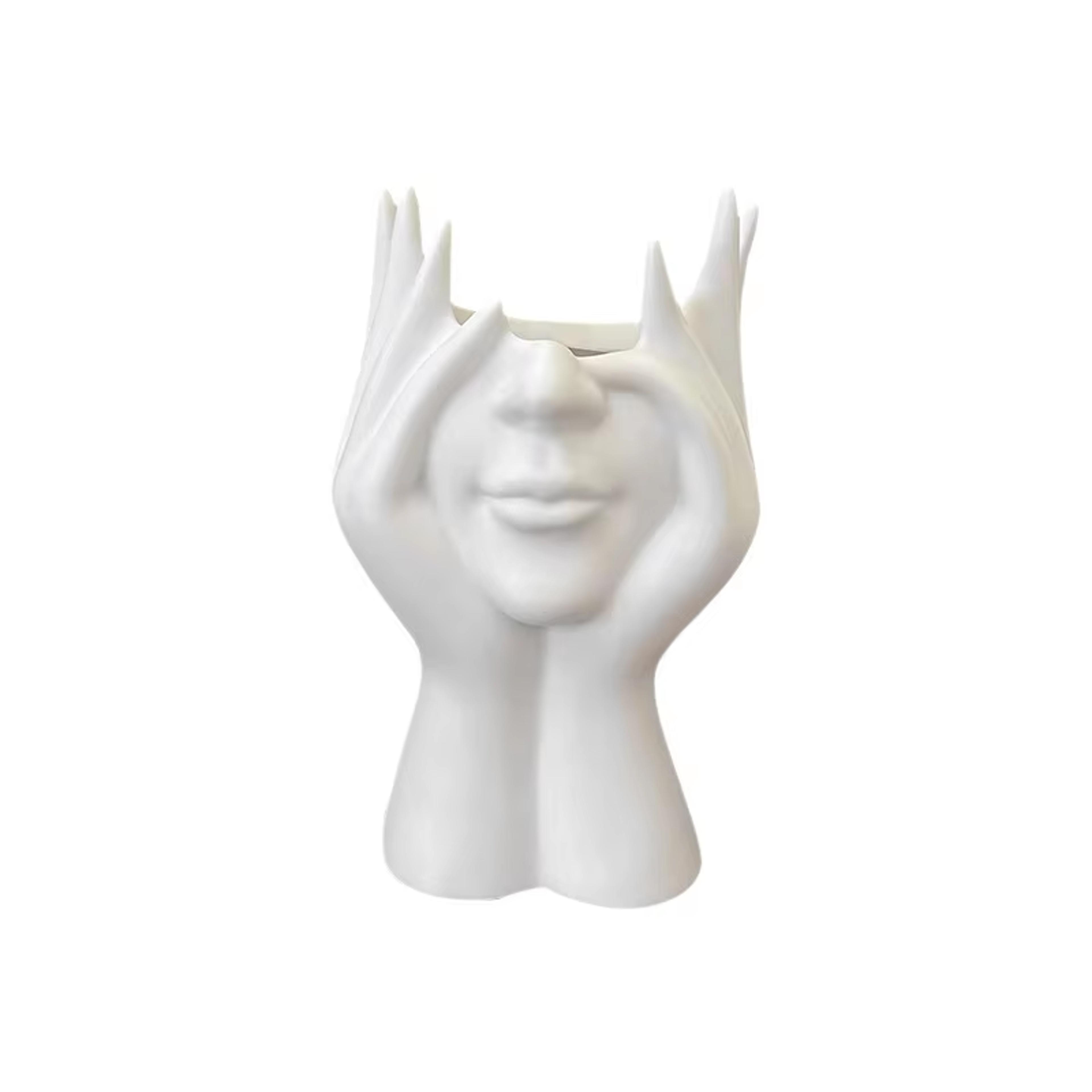 Creative Human Body Pen Holder Makeup Brush Holder Artistic Desktop Organizer 6