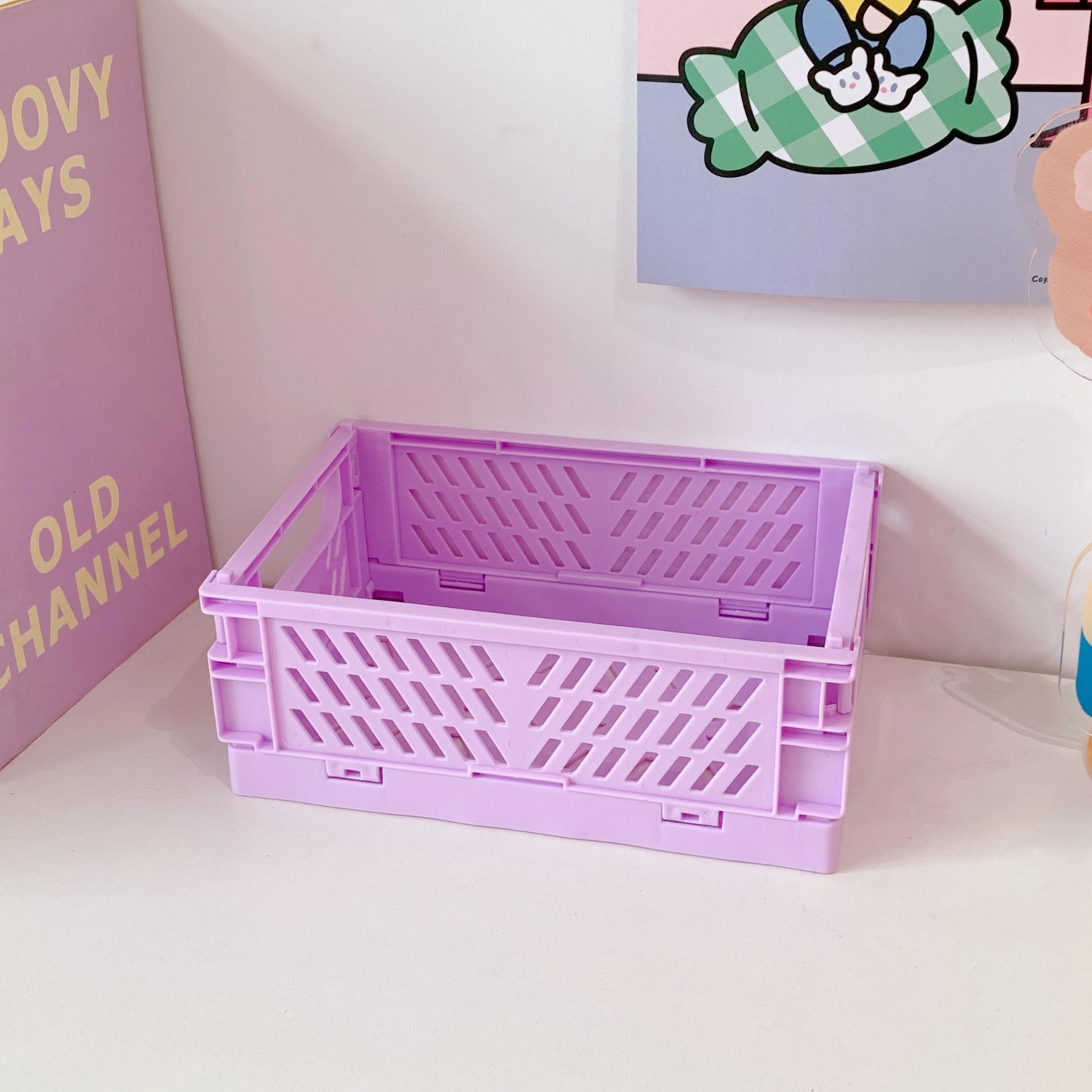 Mrpaper Stackable Desk Organizer Foldable Stationery Storage Holder 7