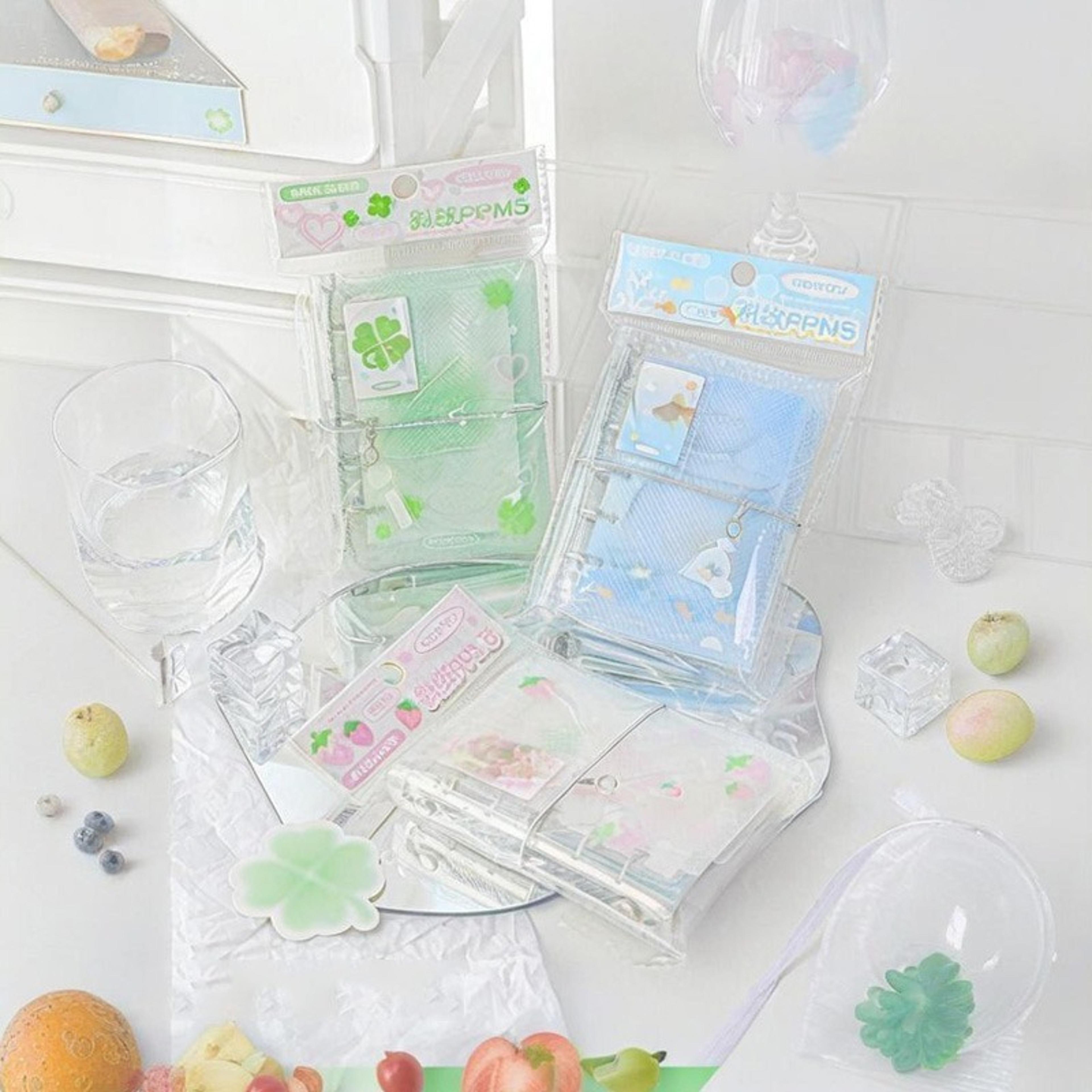 Mini Portable Loose Leaf Notebook With Three Fold Storage 4