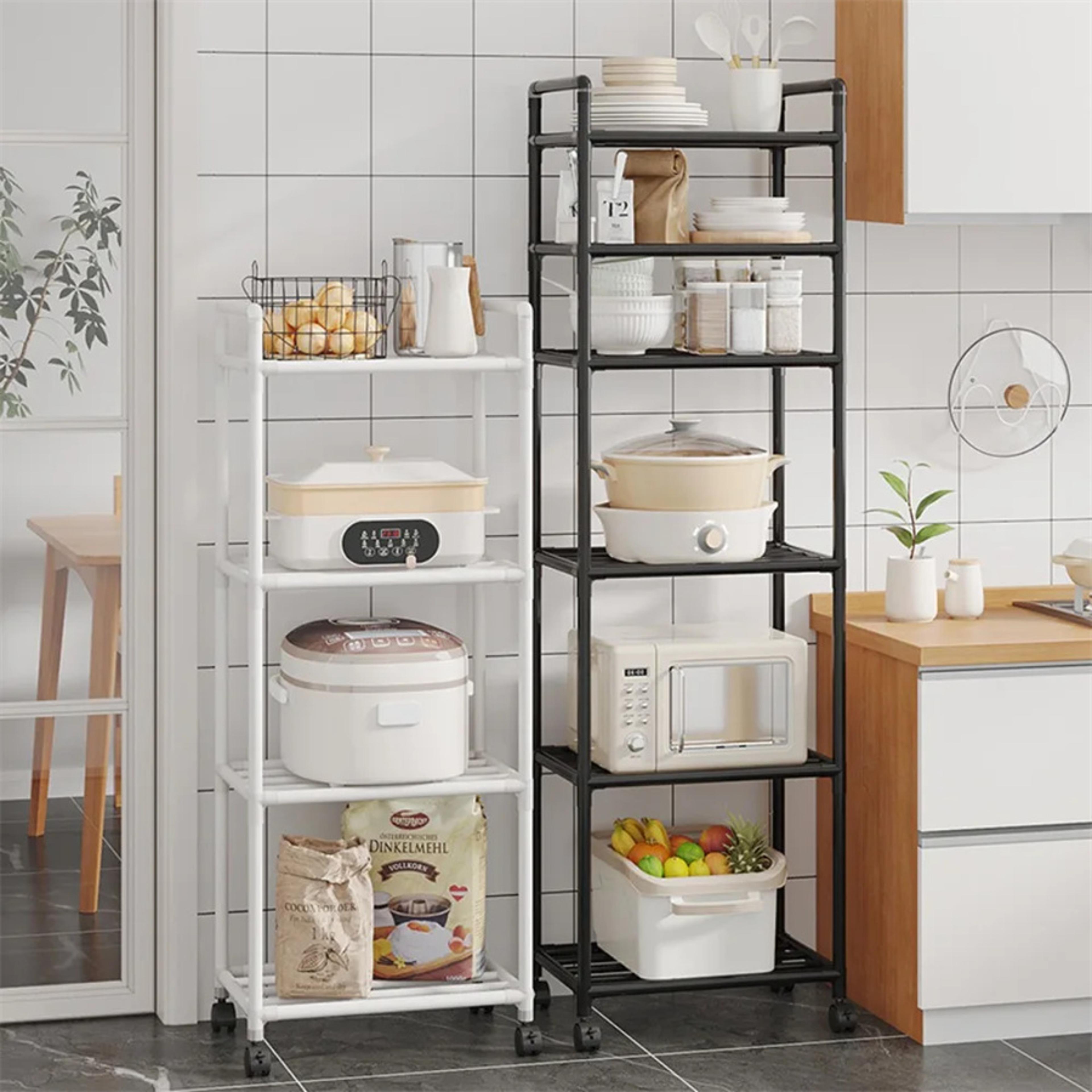 Multi Layer Kitchen Storage Rack Microwave Oven Stand And Pot Organizer 2