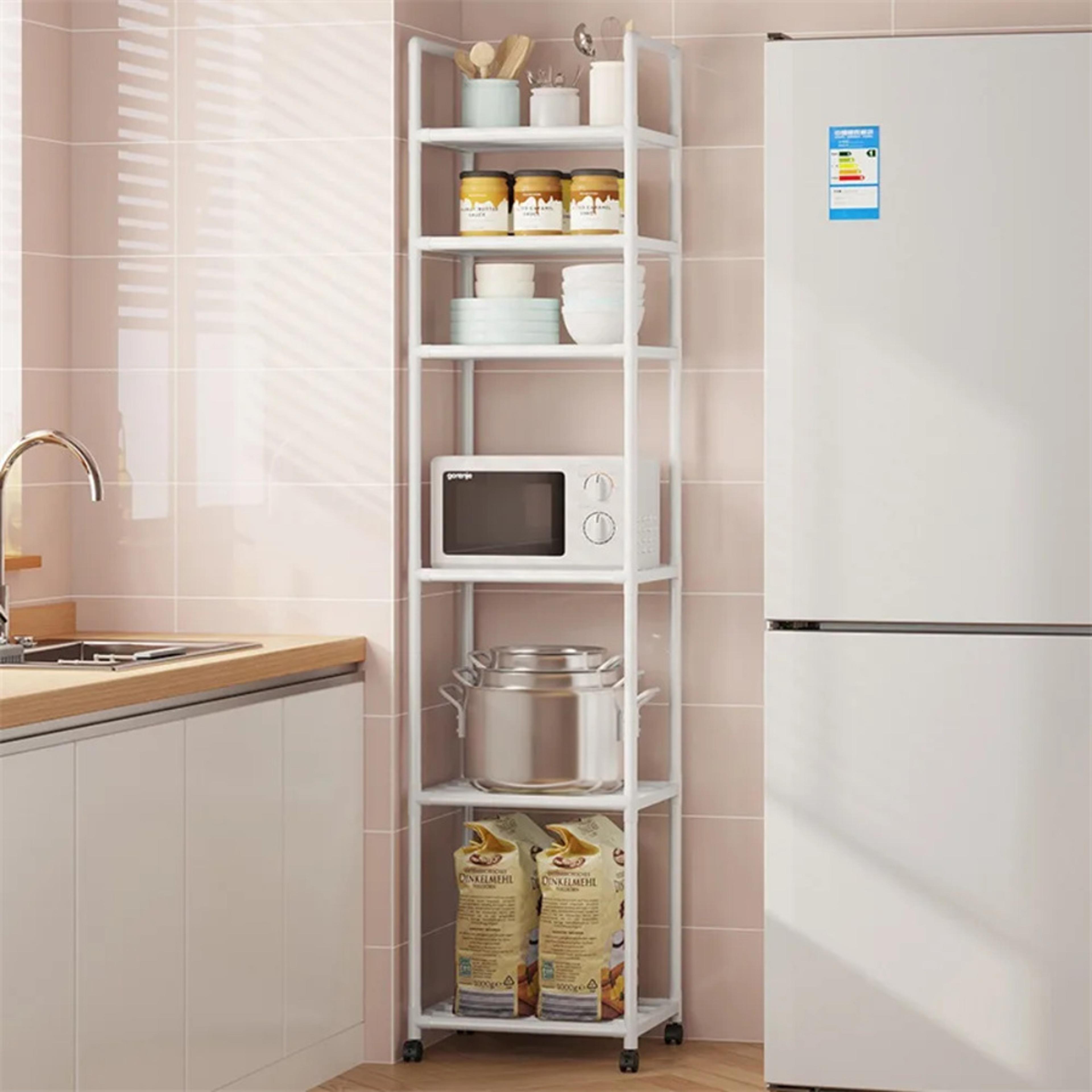 Multi Layer Kitchen Storage Rack Microwave Oven Stand And Pot Organizer 3