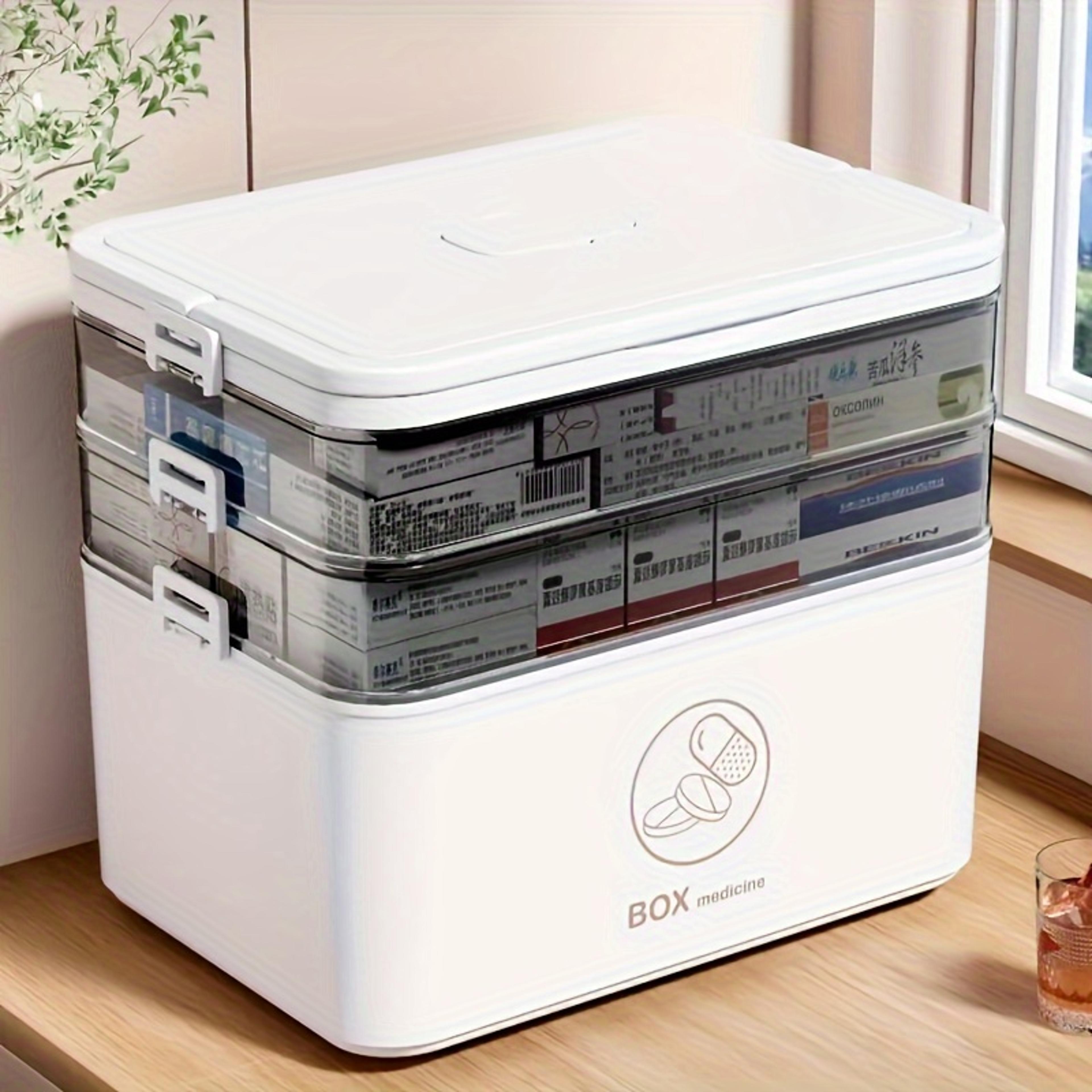 3 Tier Medicine Organizer Leak Resistant Family Emergency Storage Box 4