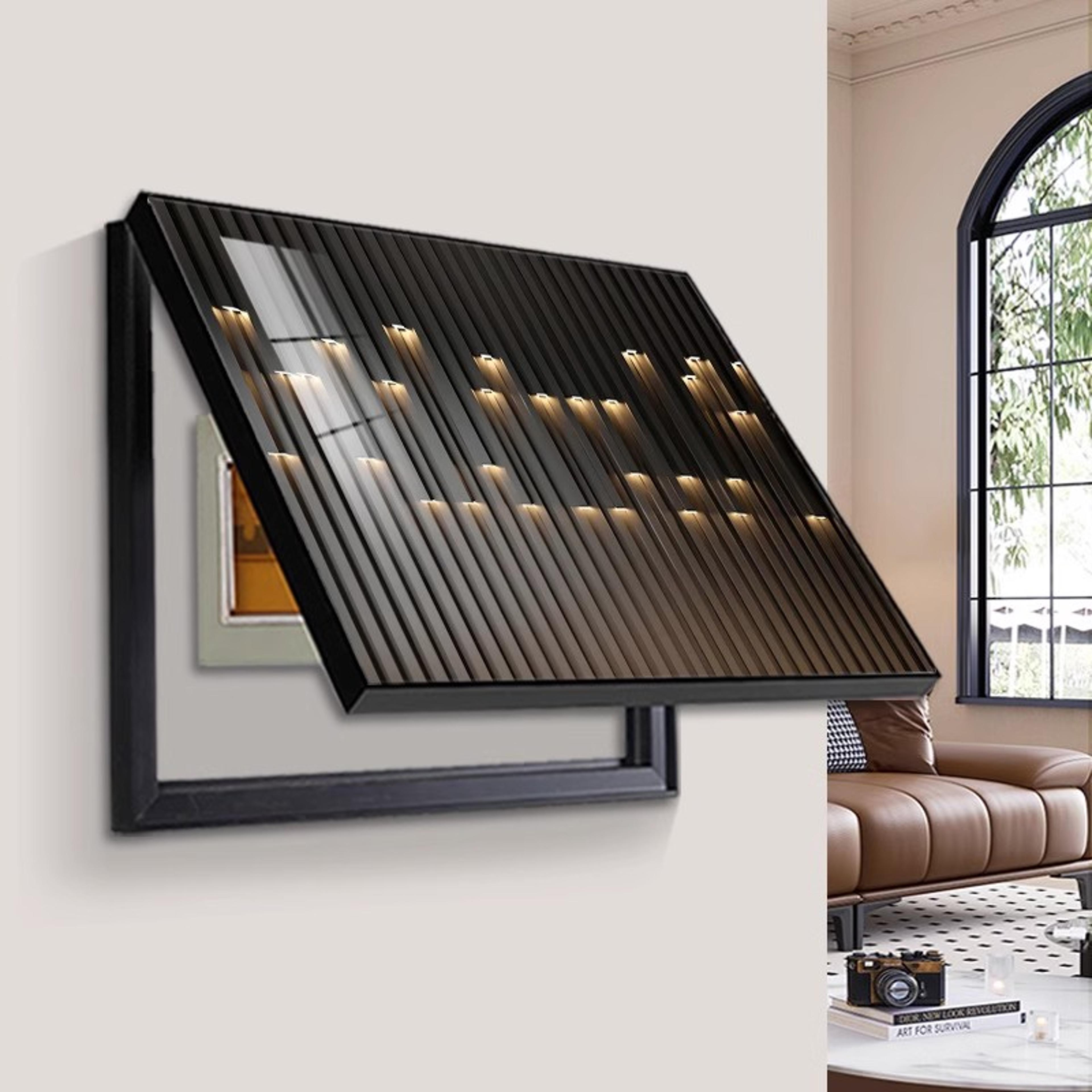 Modern Abstract Electric Meter Box Cover Decorative Wall Art 0