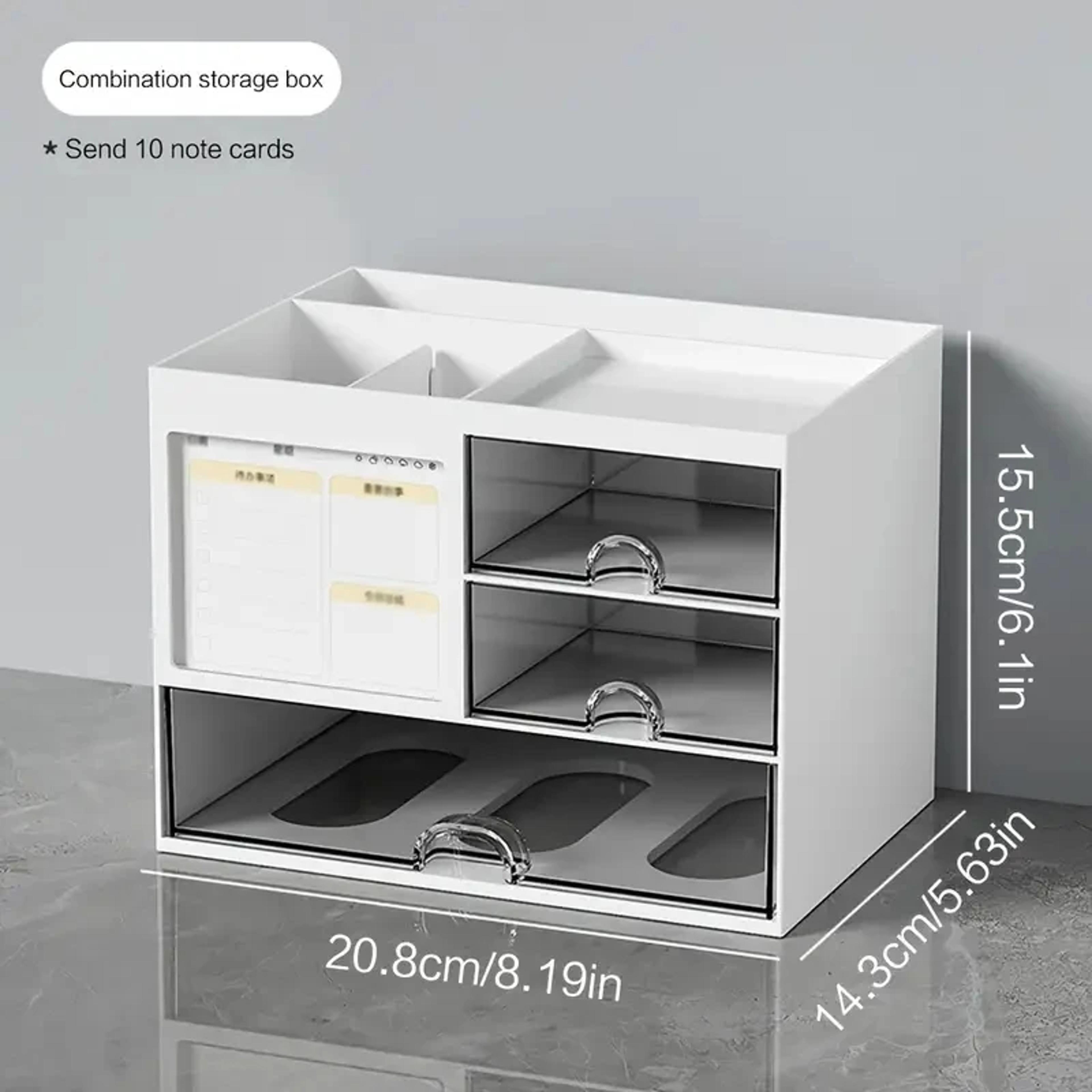Desktop Drawer Organizer With MultiLayer Stationery Storage And Pen Holder 5