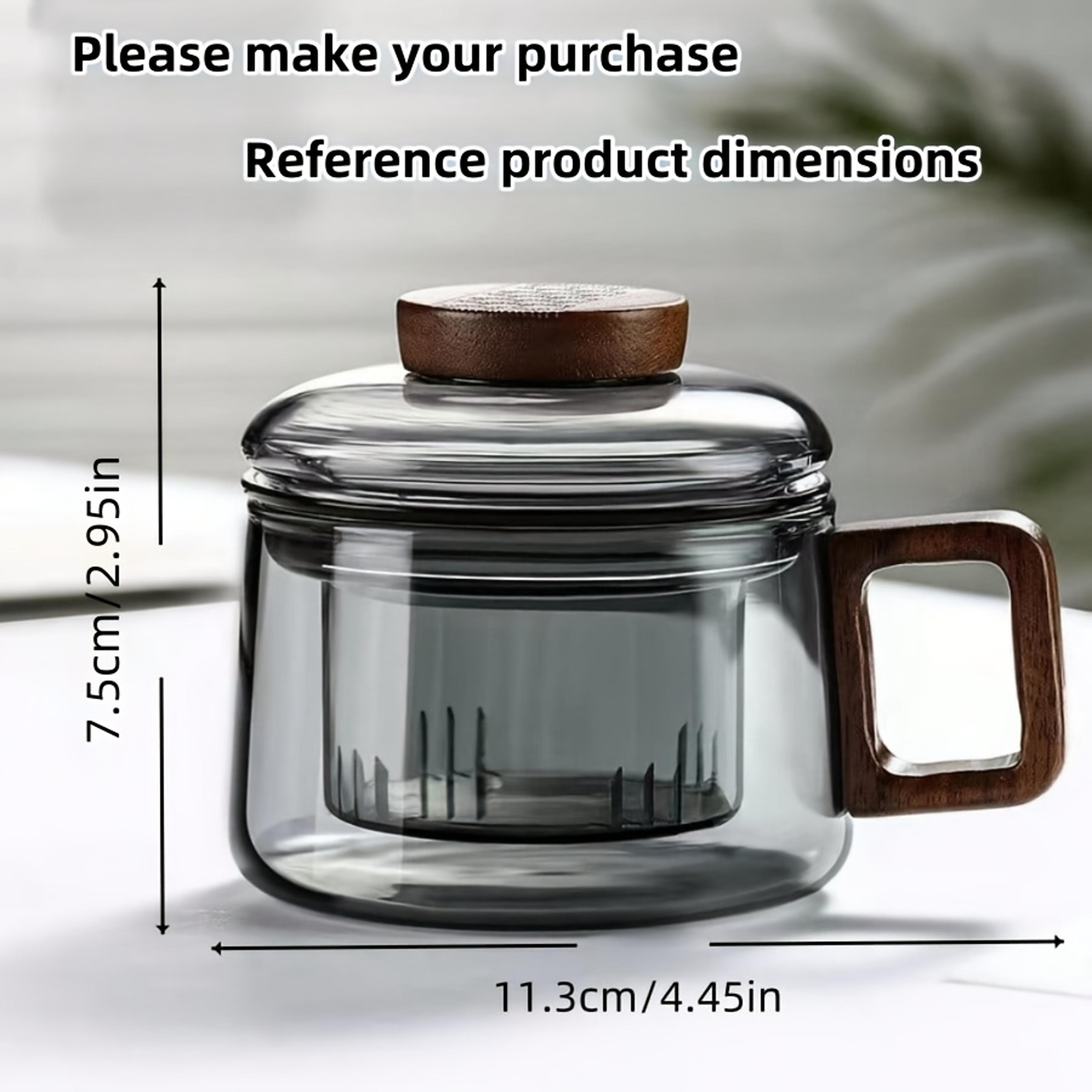 Glass Tea Cup With BuiltIn Filter 68 Fl Oz HeatResistant Reusable Design 6