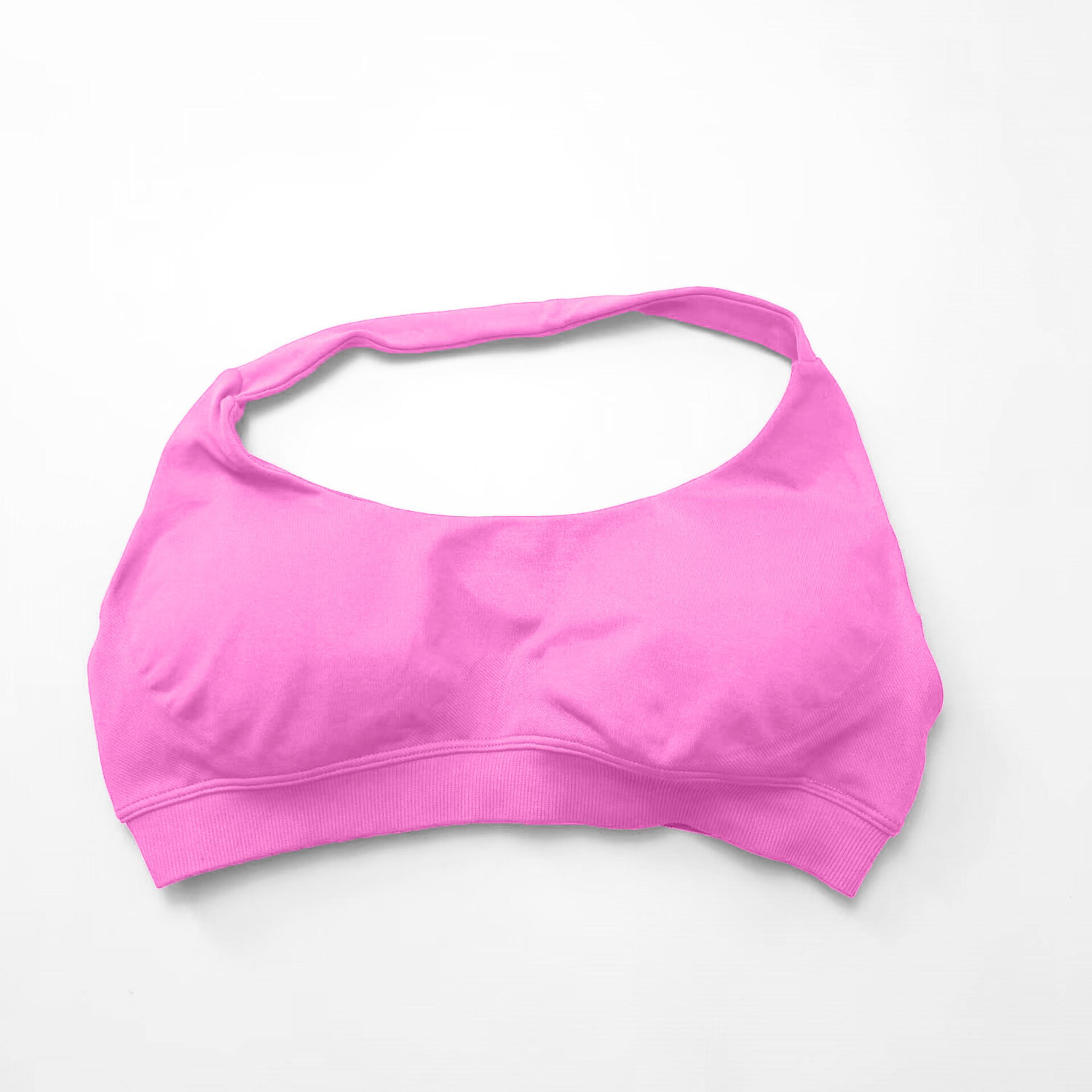 Seamless Halter Sports Bra With Open Back Quick Dry Nylon Support 12