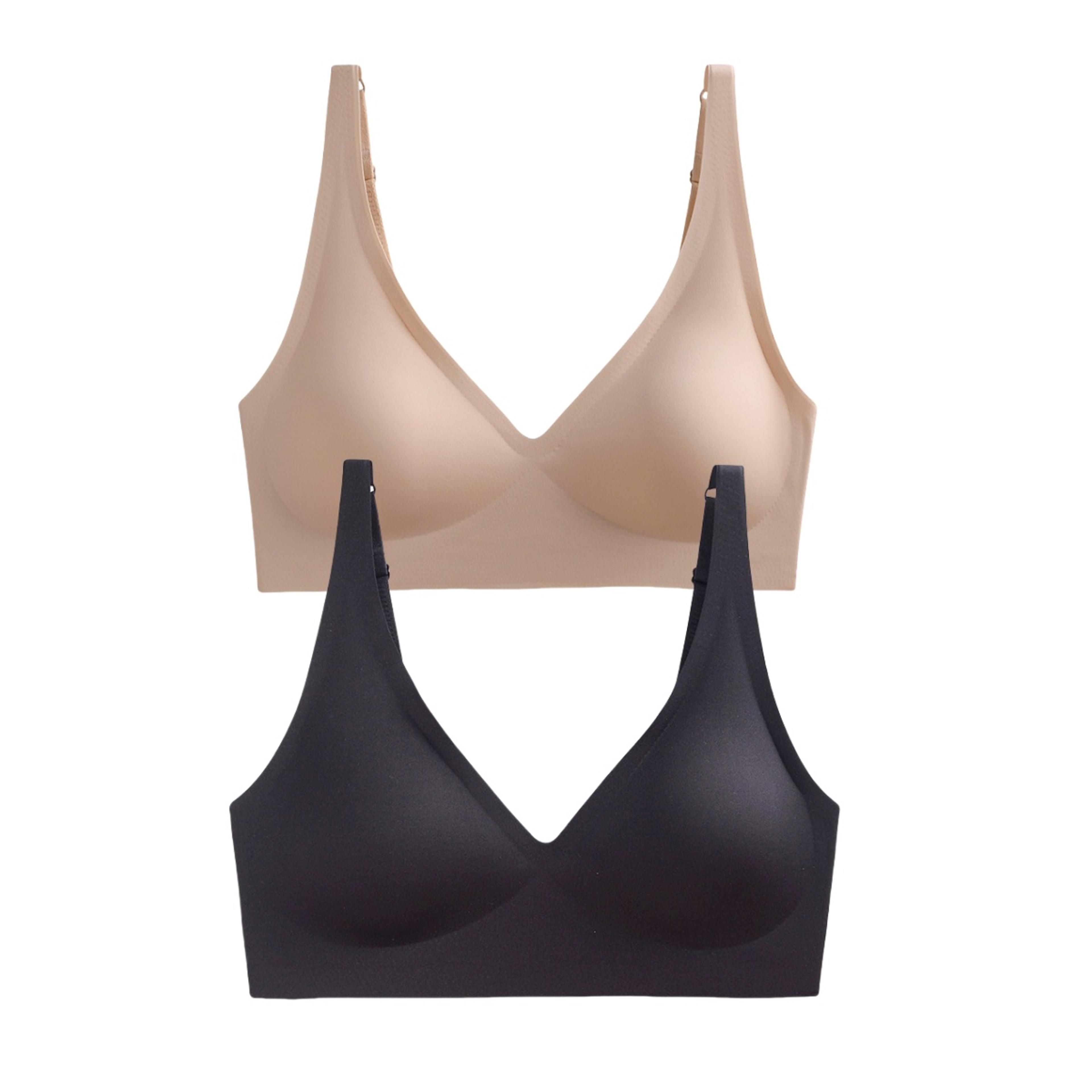 2 Pack Seamless Wireless Push Up Bras With Soft Padding And Adjustable Straps 13