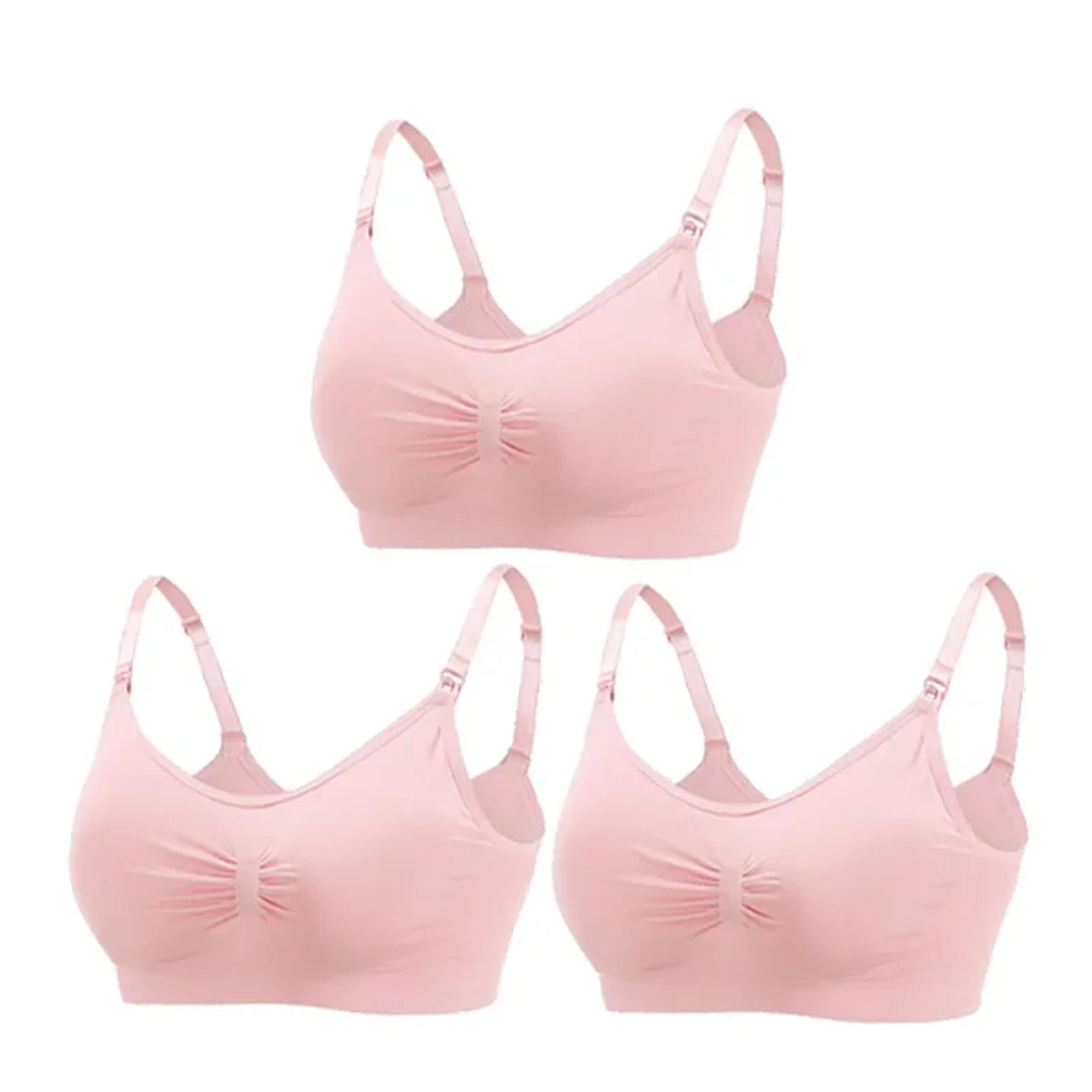 3 Pack Wire Free Maternity Nursing Bras For Breastfeeding 13
