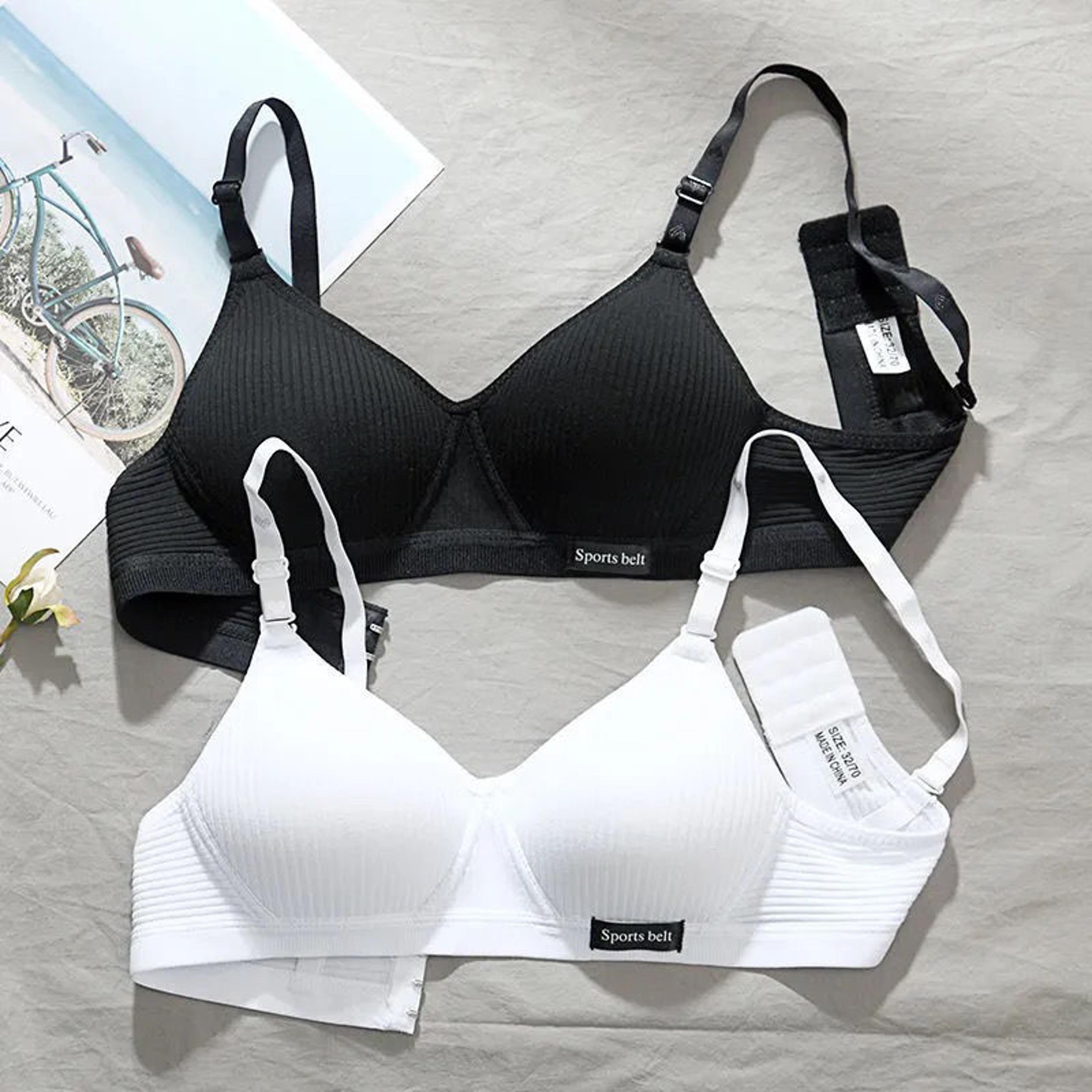 Wireless Seamless Bra With Adjustable Straps And 34 Cup Design 0