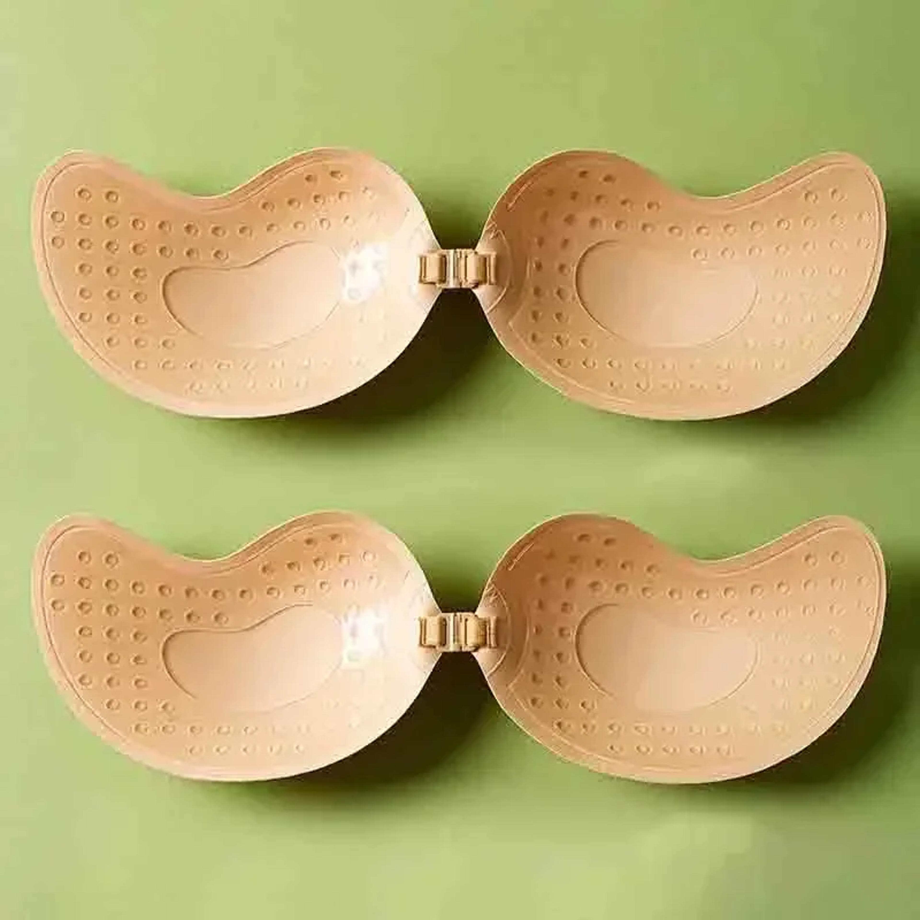 Reusable Strapless Adhesive Bra Seamless Silicone Push Up Bra With Front Closure 10
