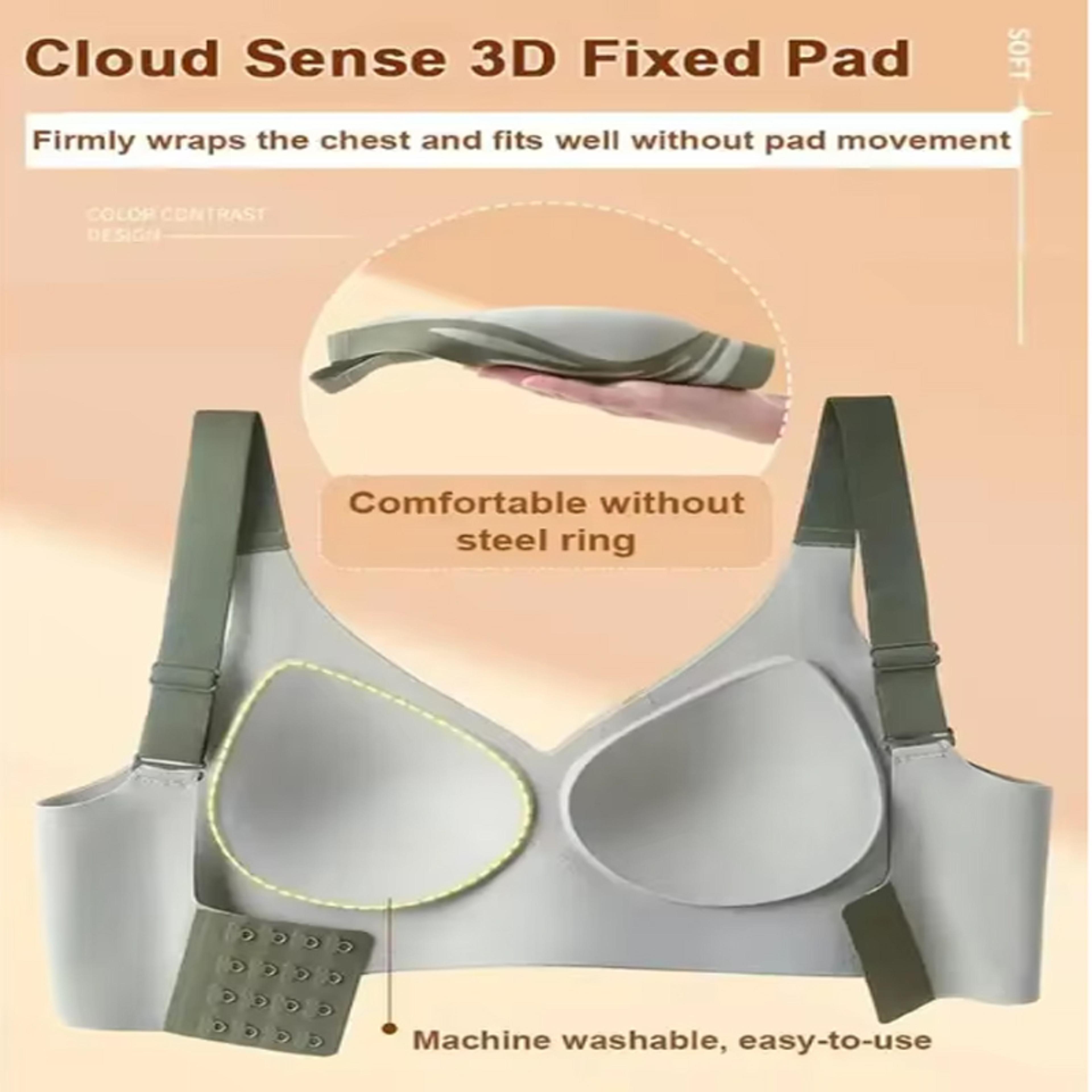 Seamless Wireless Full Coverage Bra With Adjustable Straps 6