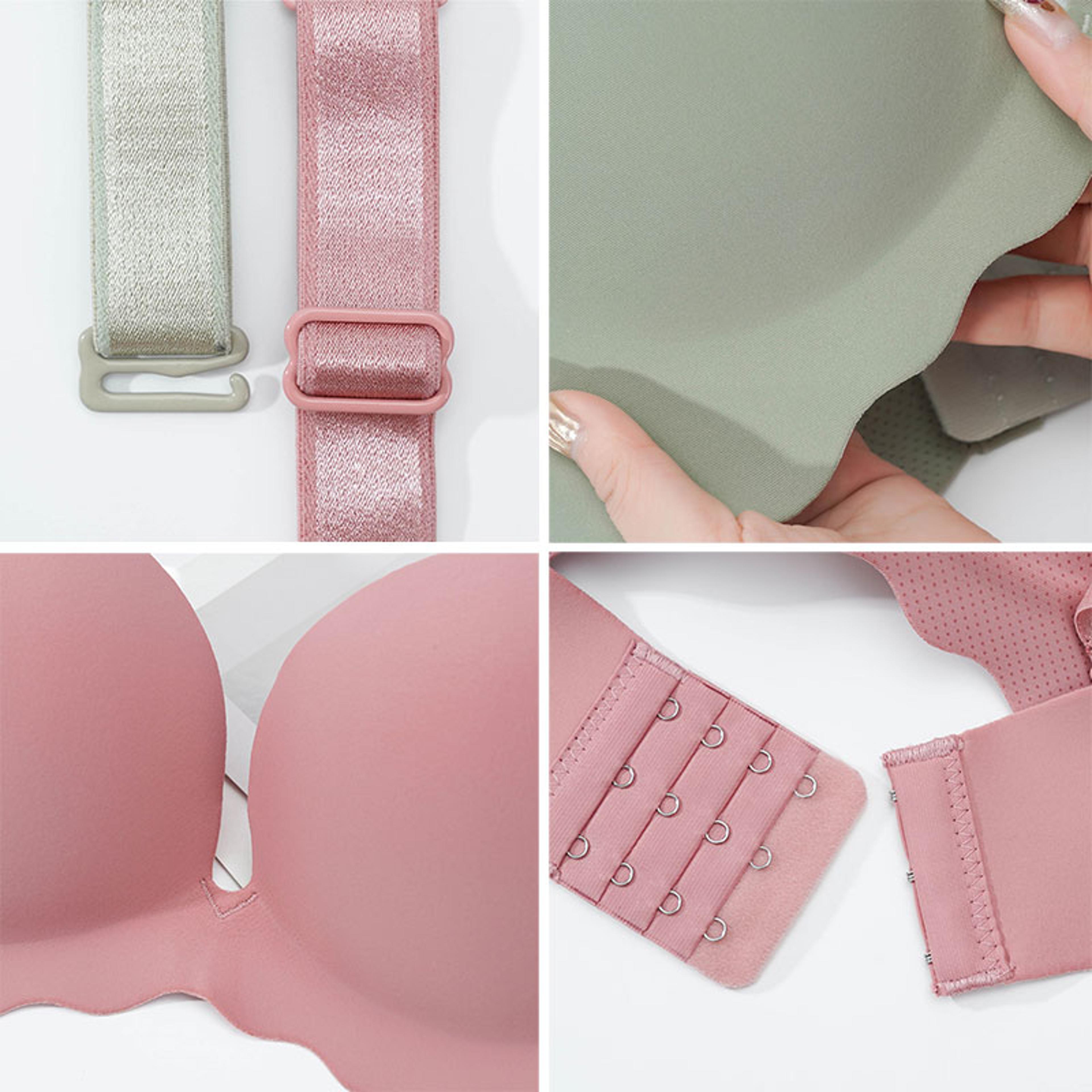 Womens Seamless Push Up Wire Free Bra With Adjustable Straps 4