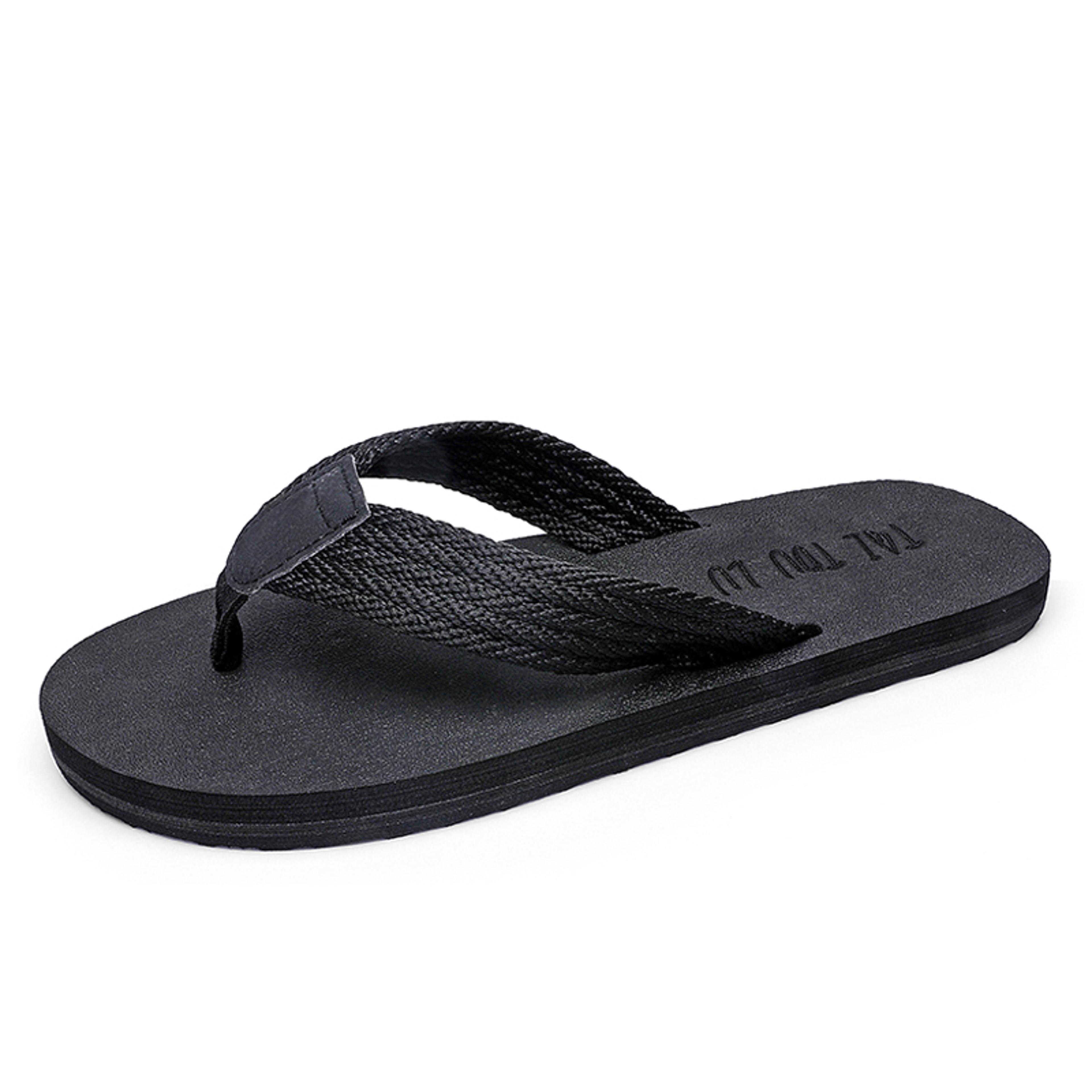 Mens Big Size Flip Flops With Silk Upper And EVA Outsole 5