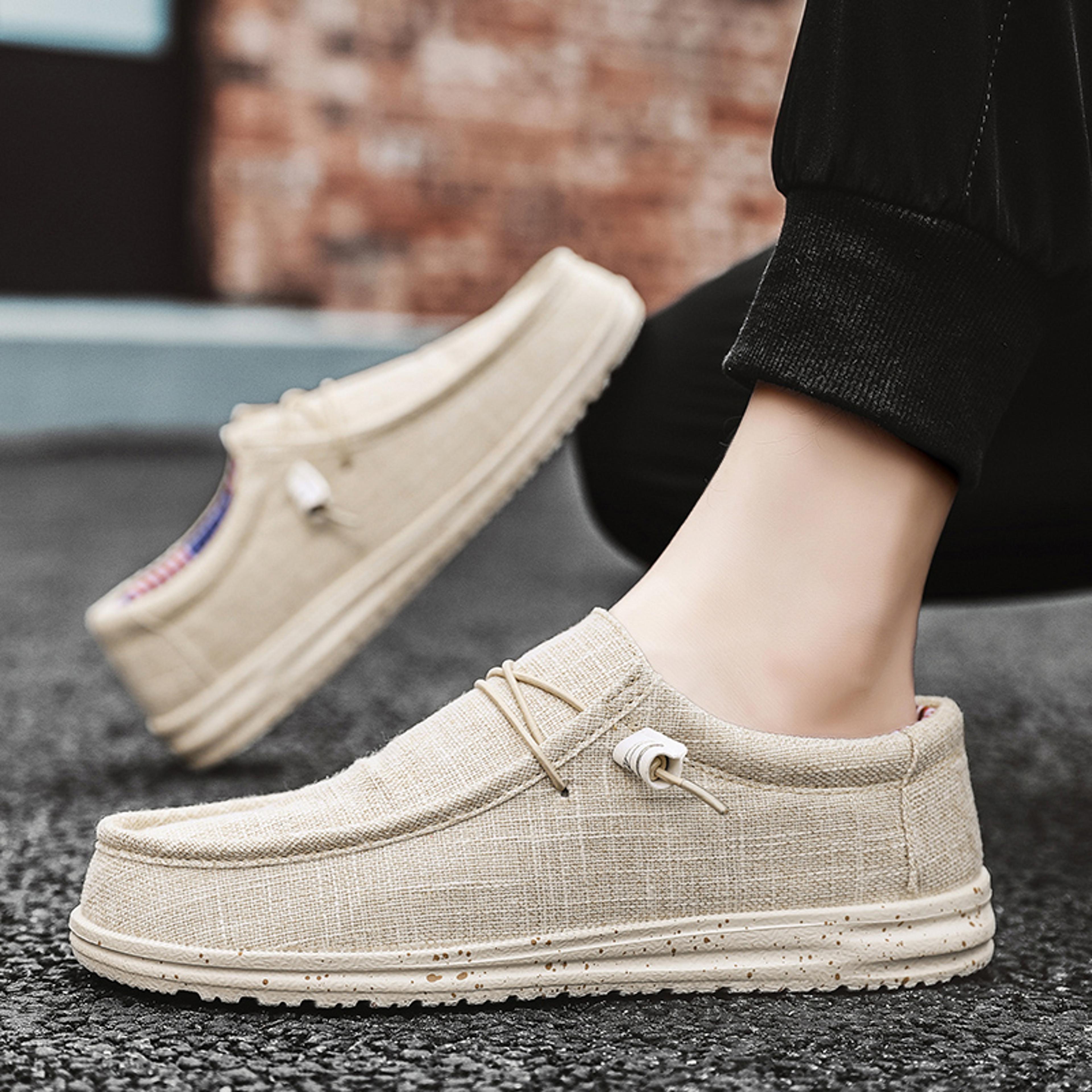 Mens Canvas SlipOn Casual Shoes With Lightweight EVA Sole 4