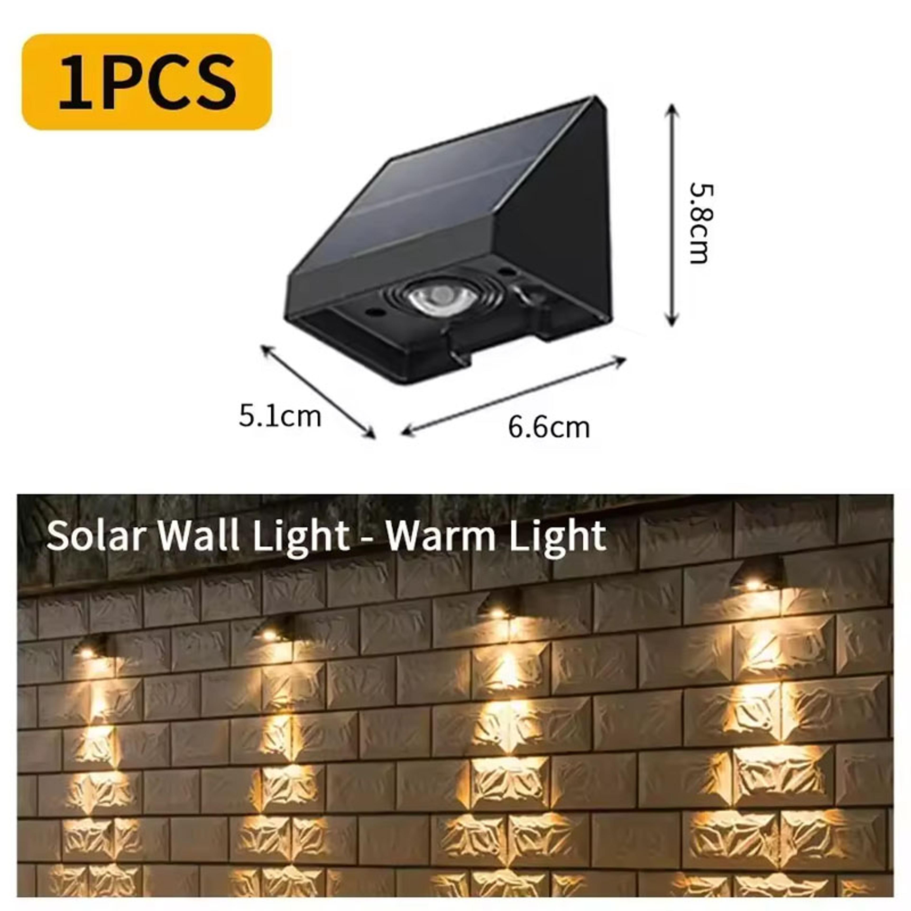 Solar Powered Outdoor Wall Light With Automatic Dusk To Dawn Lighting 6