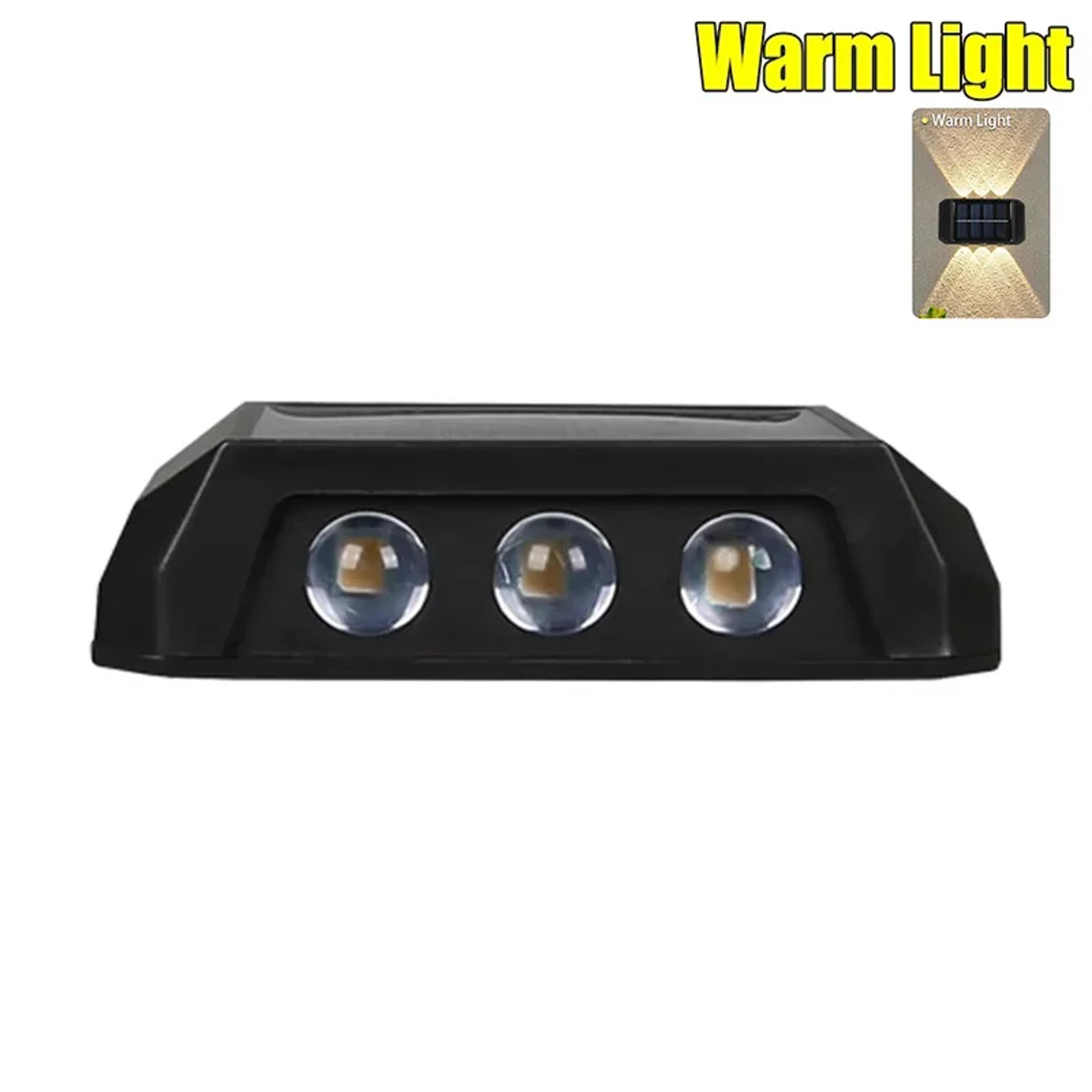 Solar LED Wall Light IP65 Waterproof Up Down Outdoor Safety Lighting 7