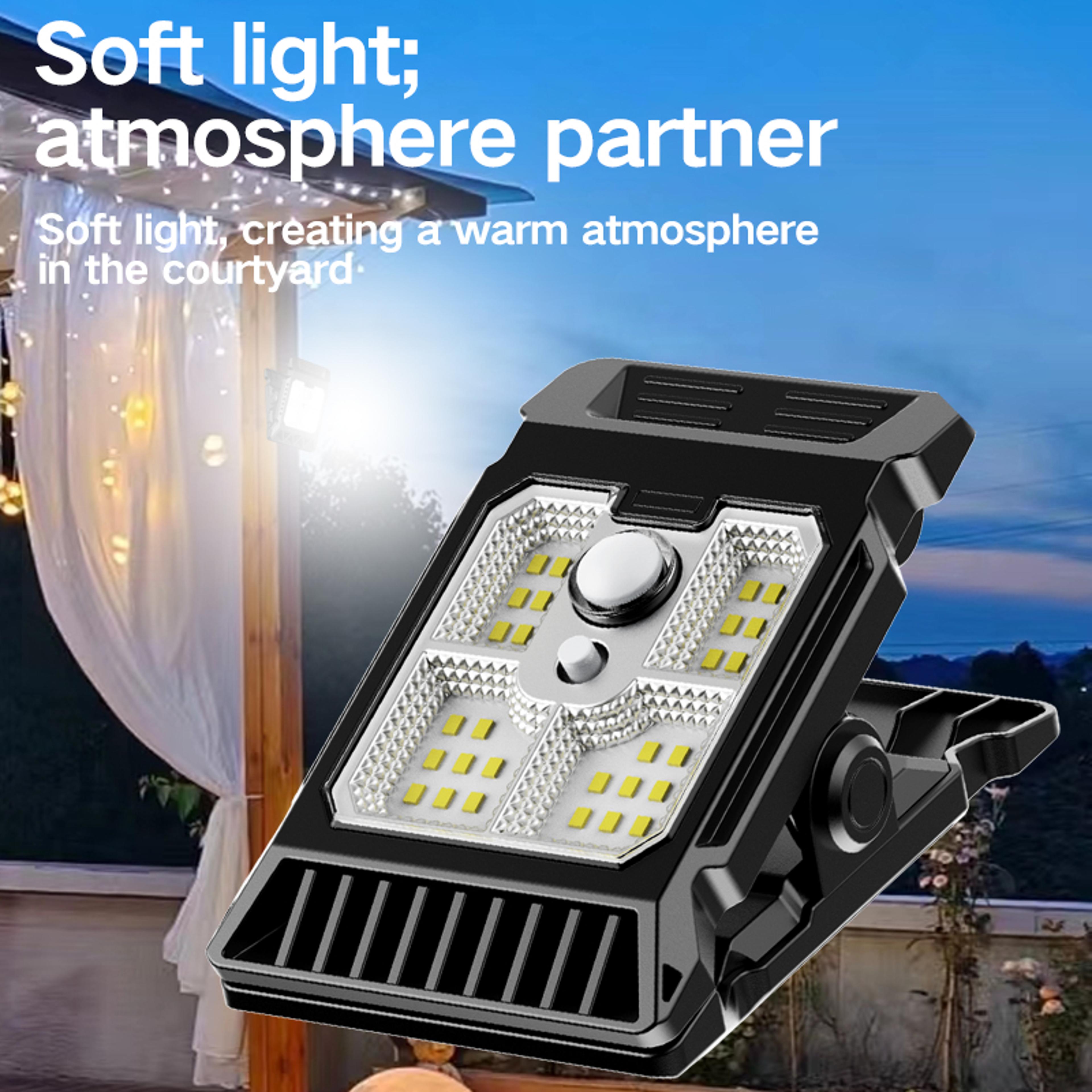 Solar Powered Motion Sensor Courtyard Lamp With Dimmable LED Light 5