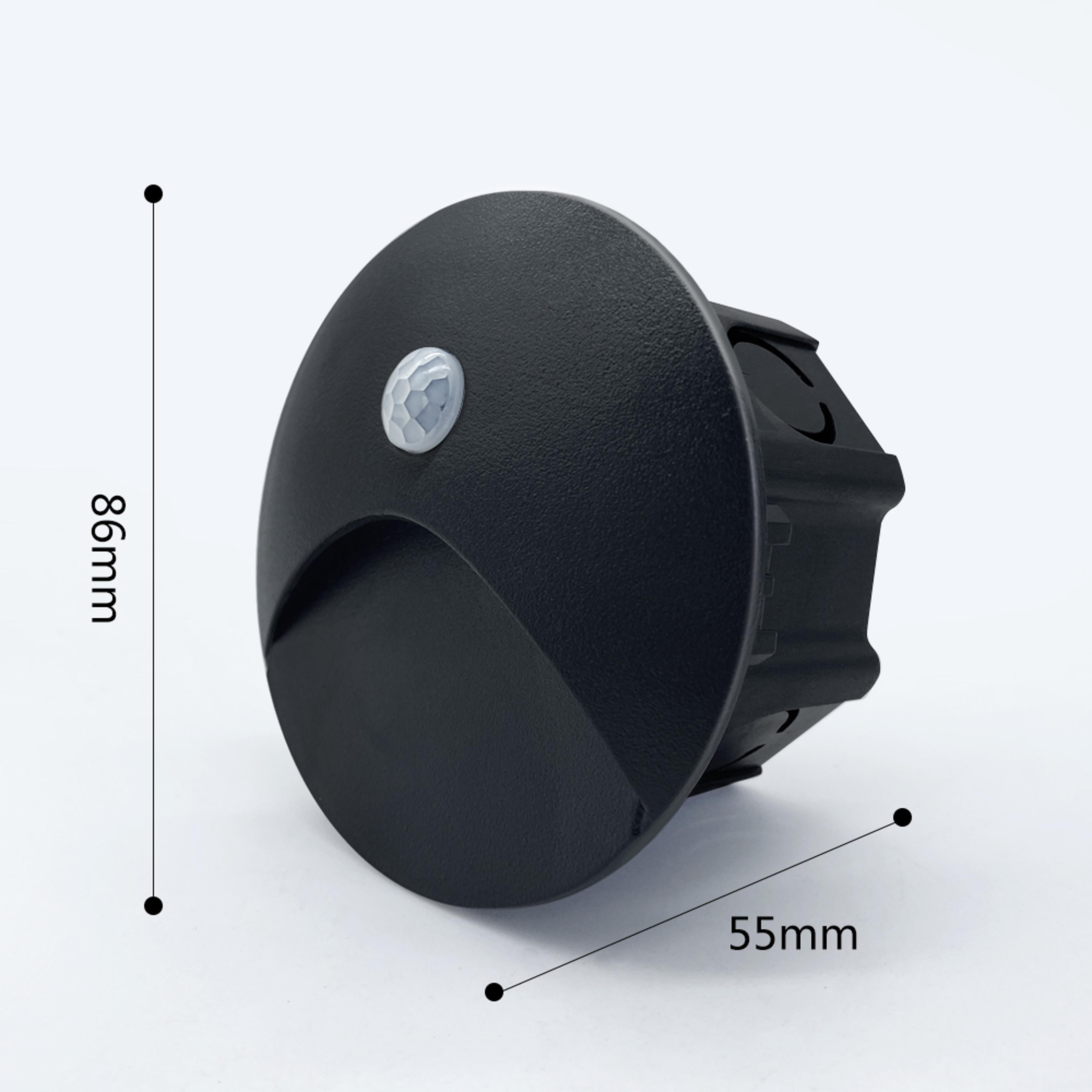 Recessed LED Outdoor Step Light With Sensor IP65 Waterproof Wall Lamp 6