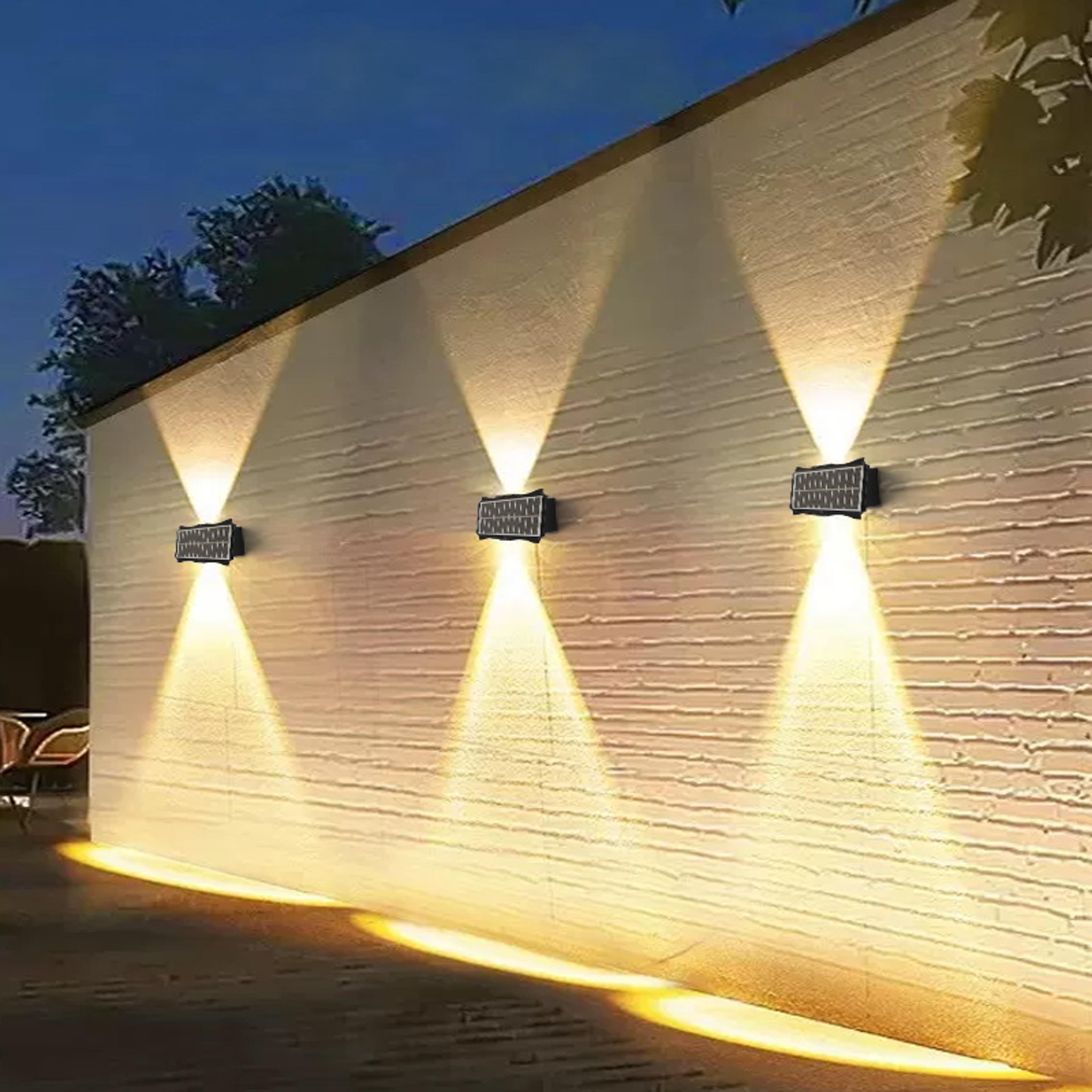 Outdoor Solar LED Wall Light IP65 Waterproof Up And Down Garden Lighting 0