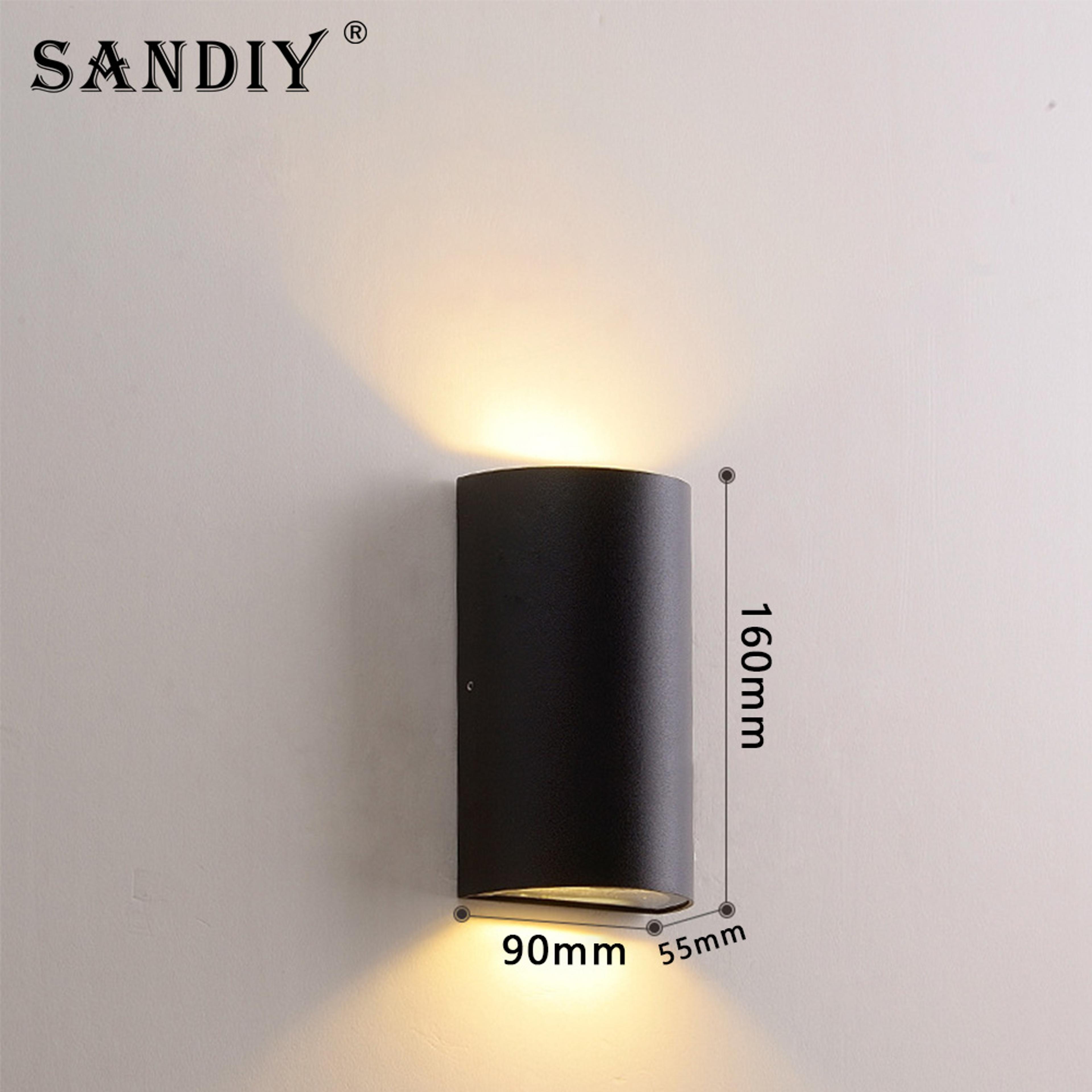 Outdoor LED Up Down Wall Light IP65 Waterproof Aluminum Exterior Sconce 9