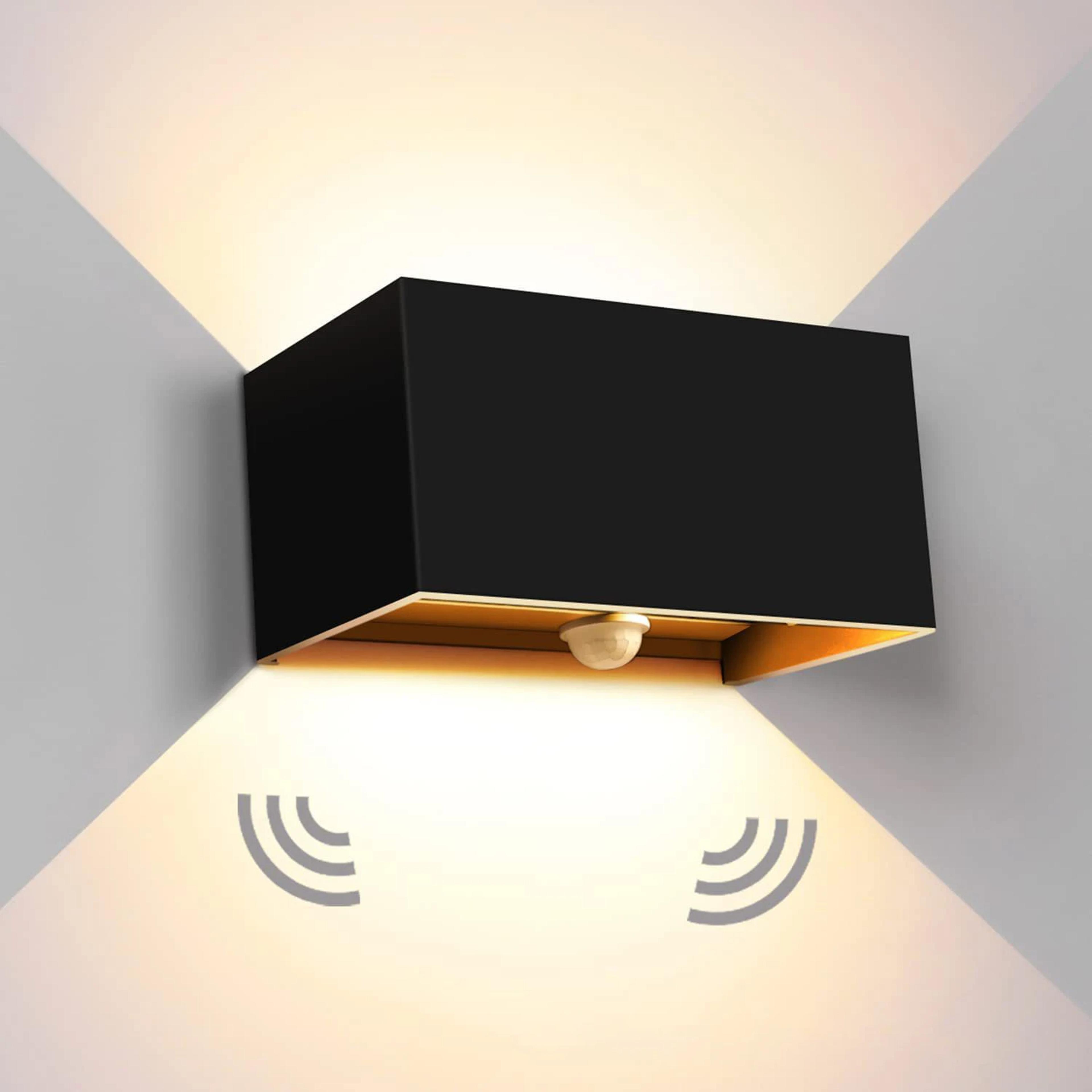 Motion Sensor LED Outdoor Wall Light 24W IP54 Adjustable Aluminum Lamp 7