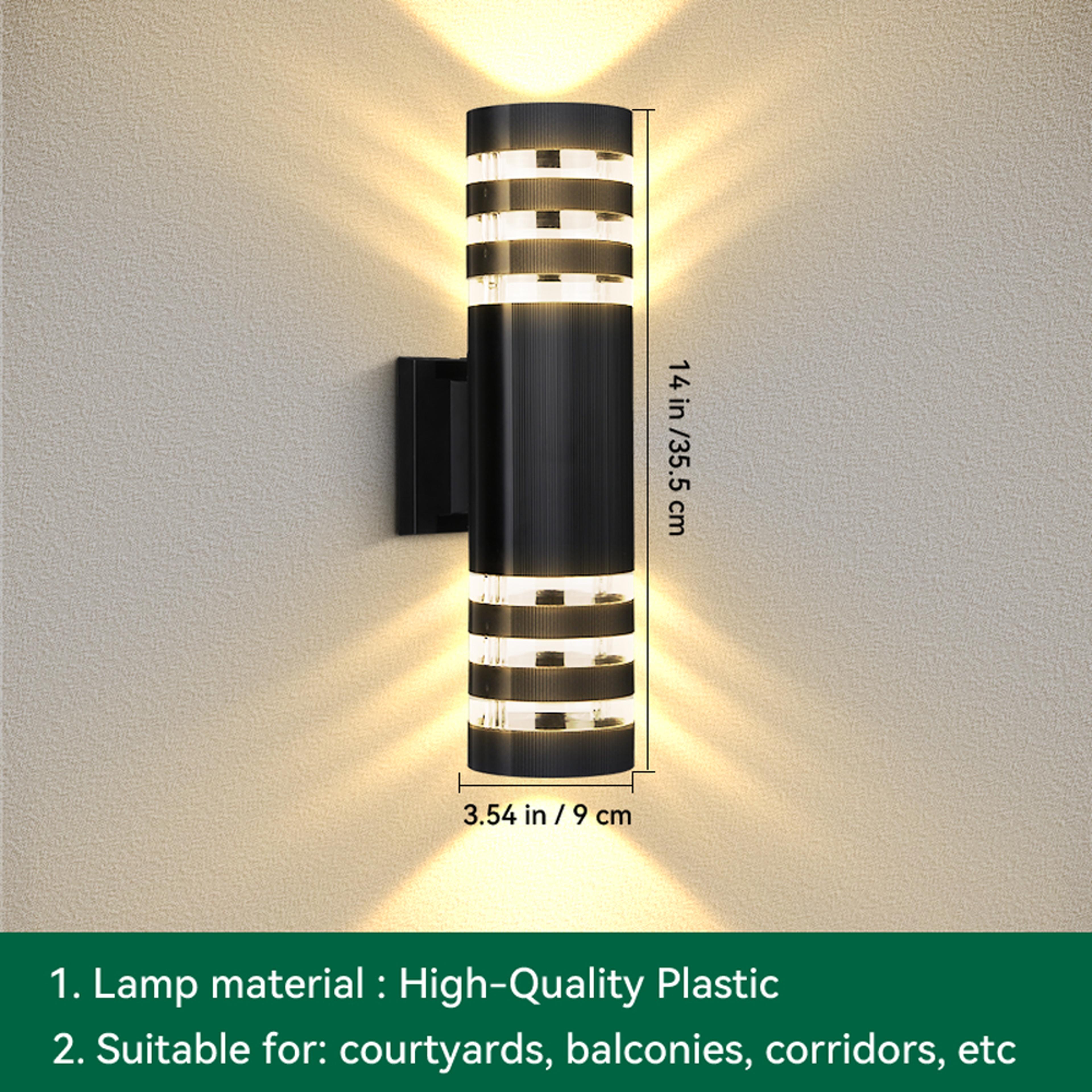 E27 Outdoor Wall Light With Borosilicate Glass Diffuser And Polished Chrome Finish 8