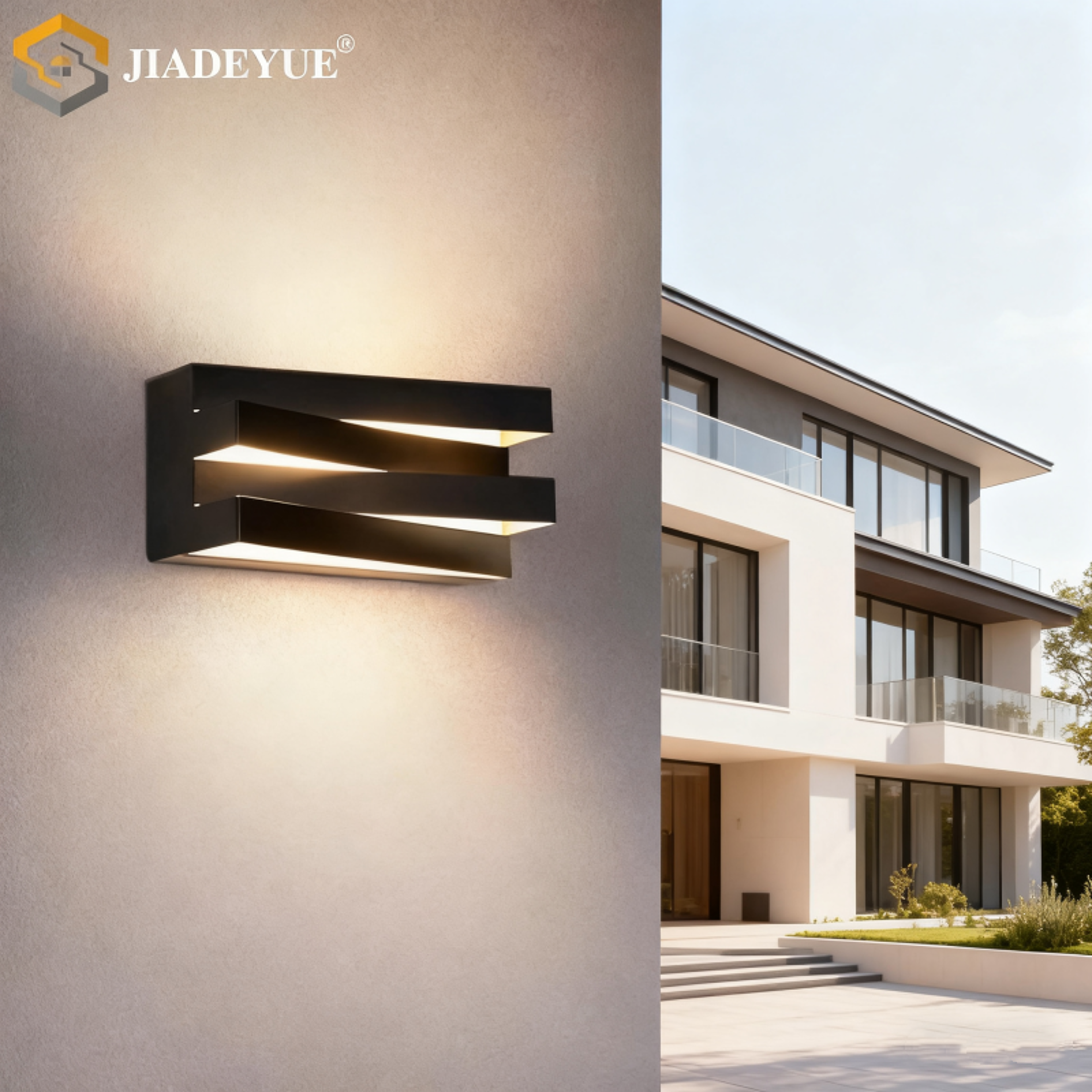 modern square led wall lamp ip65 indoor outdoor lighting