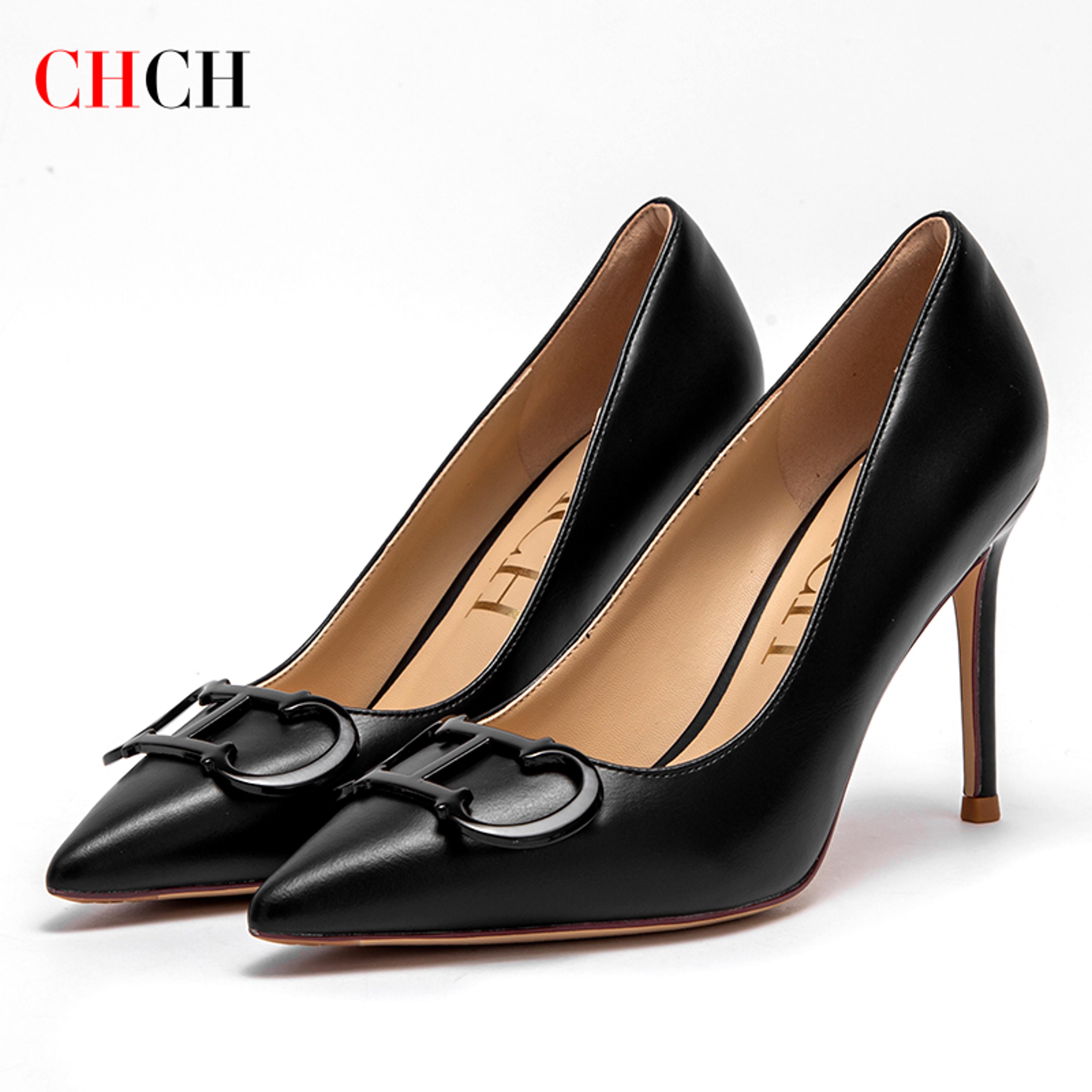 Pointed Toe Womens High Heels With Ankle Strap And Platform 2