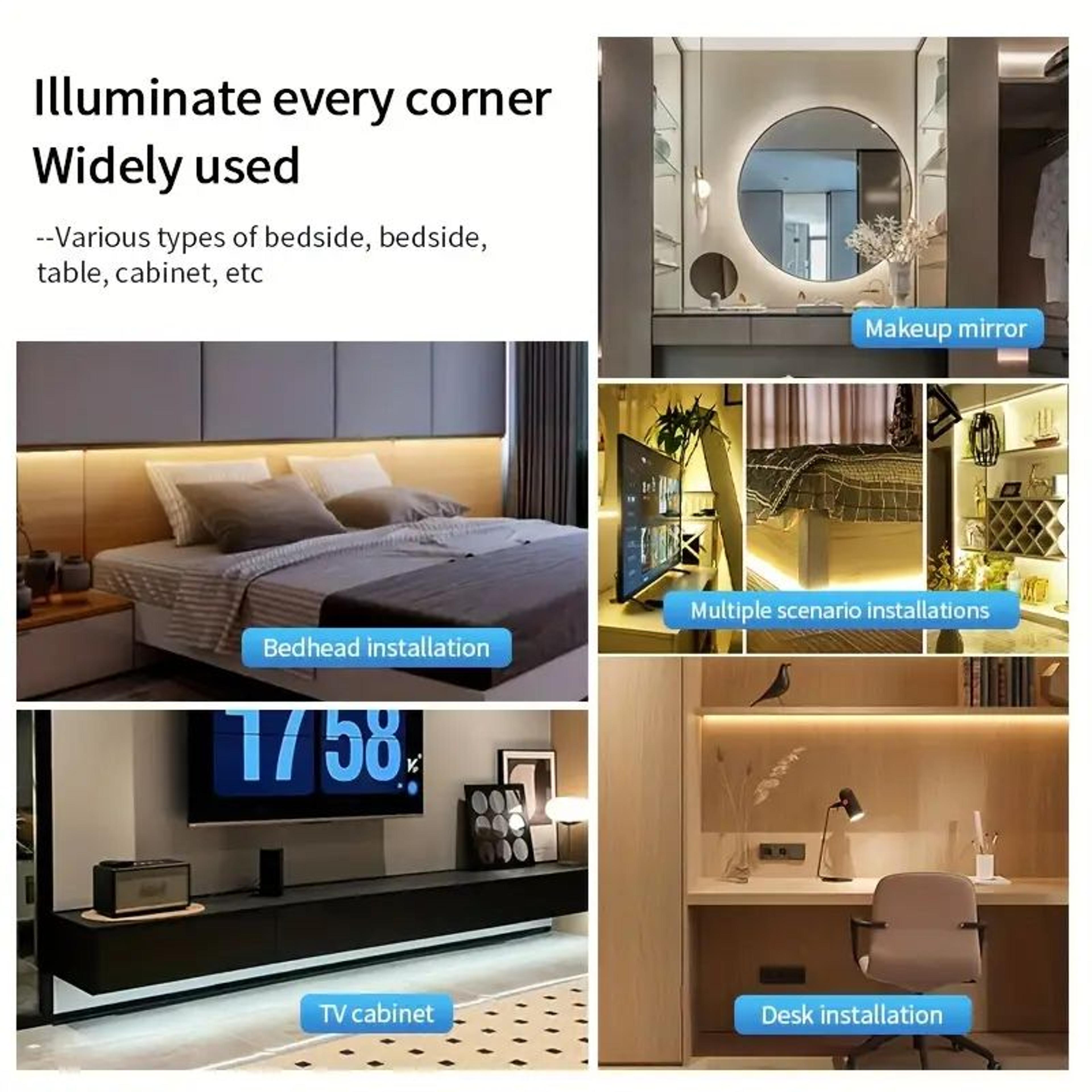 5V USB COB LED Light Strip With Touch Dimmer For Indoor Backlighting 5