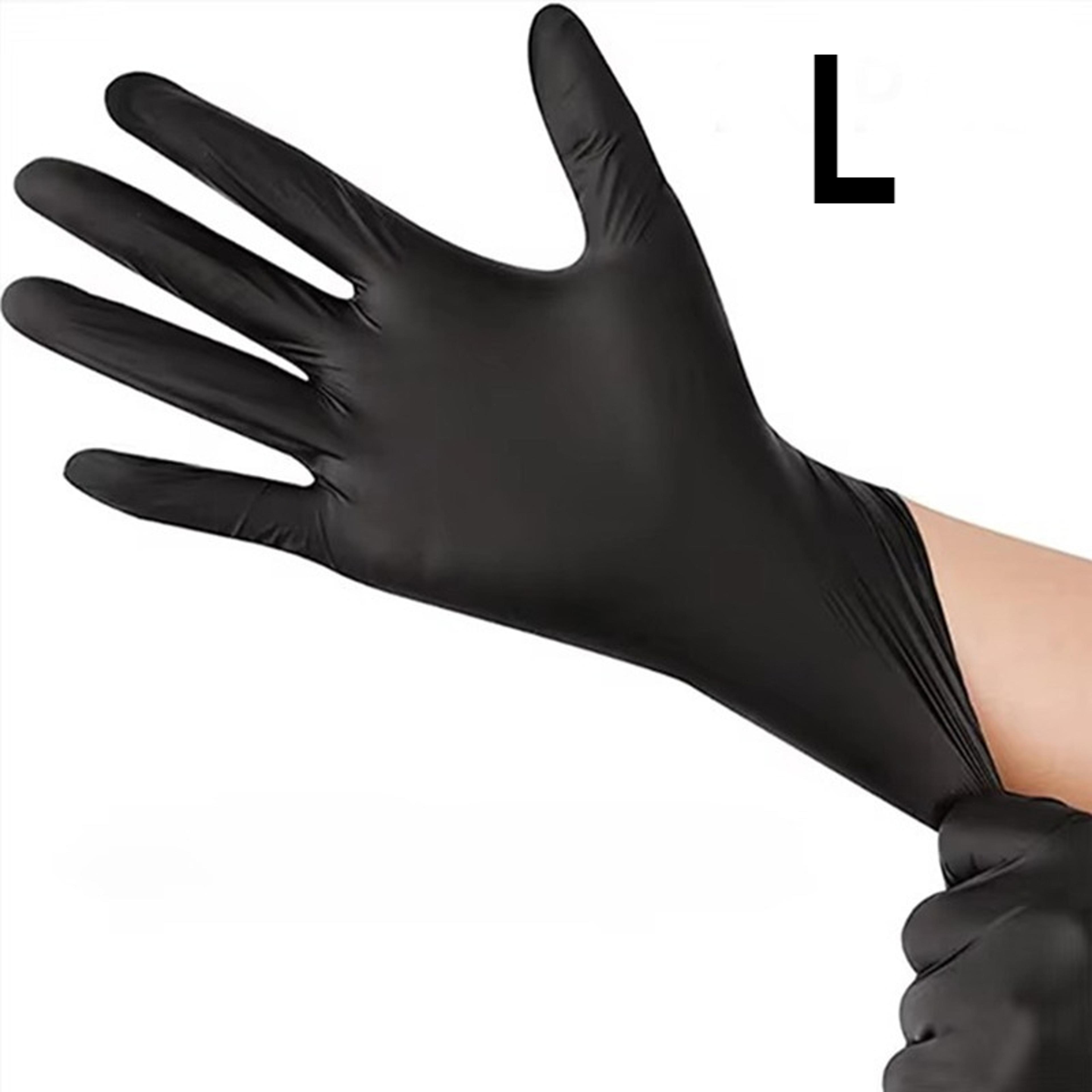 Disposable Black Nitrile Gloves For Cleaning Hairdressing Tattoo And Pet Care 7